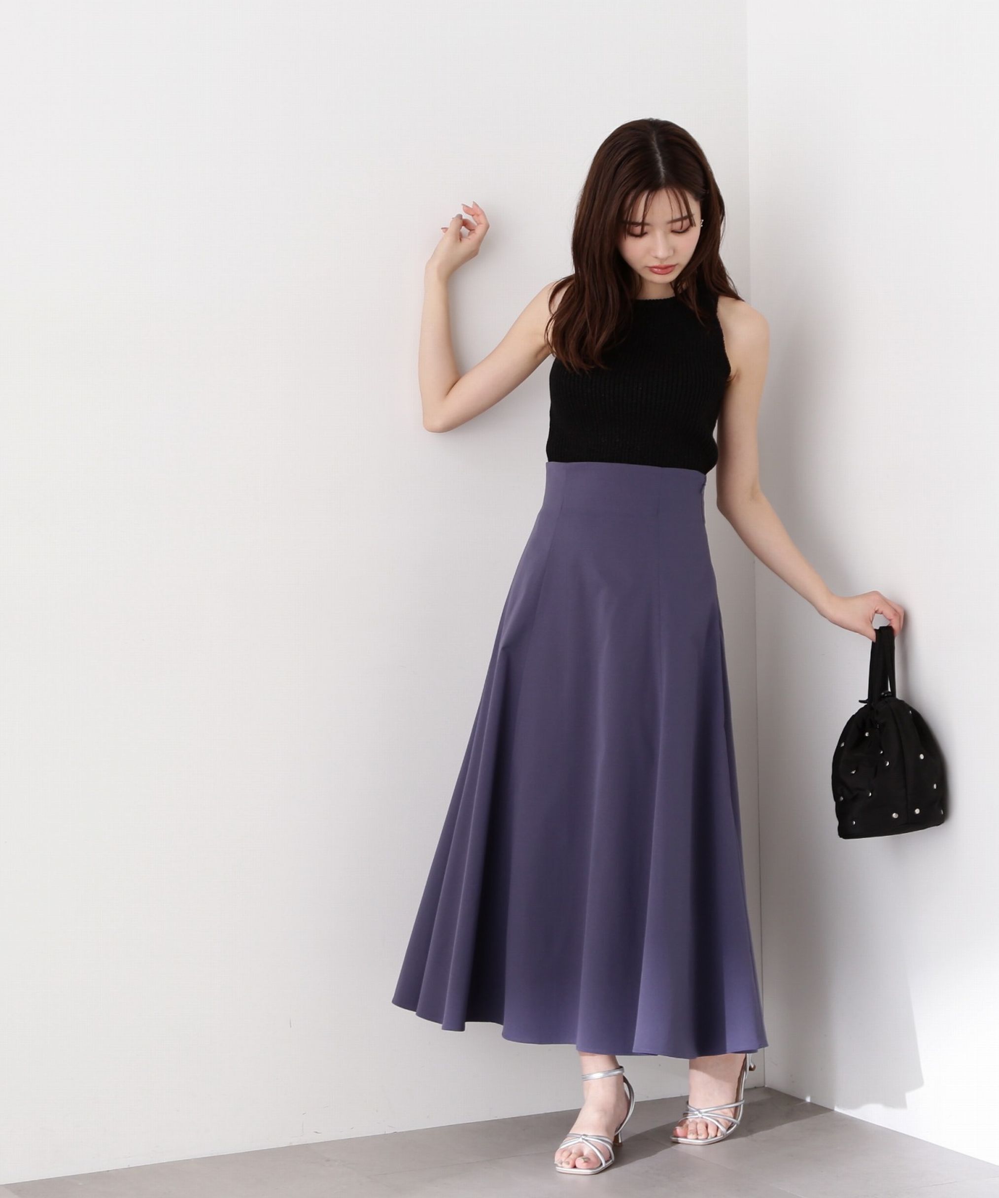 PROPORTION BODY DRESSING「バッククロスフレアスカート」|スカート|