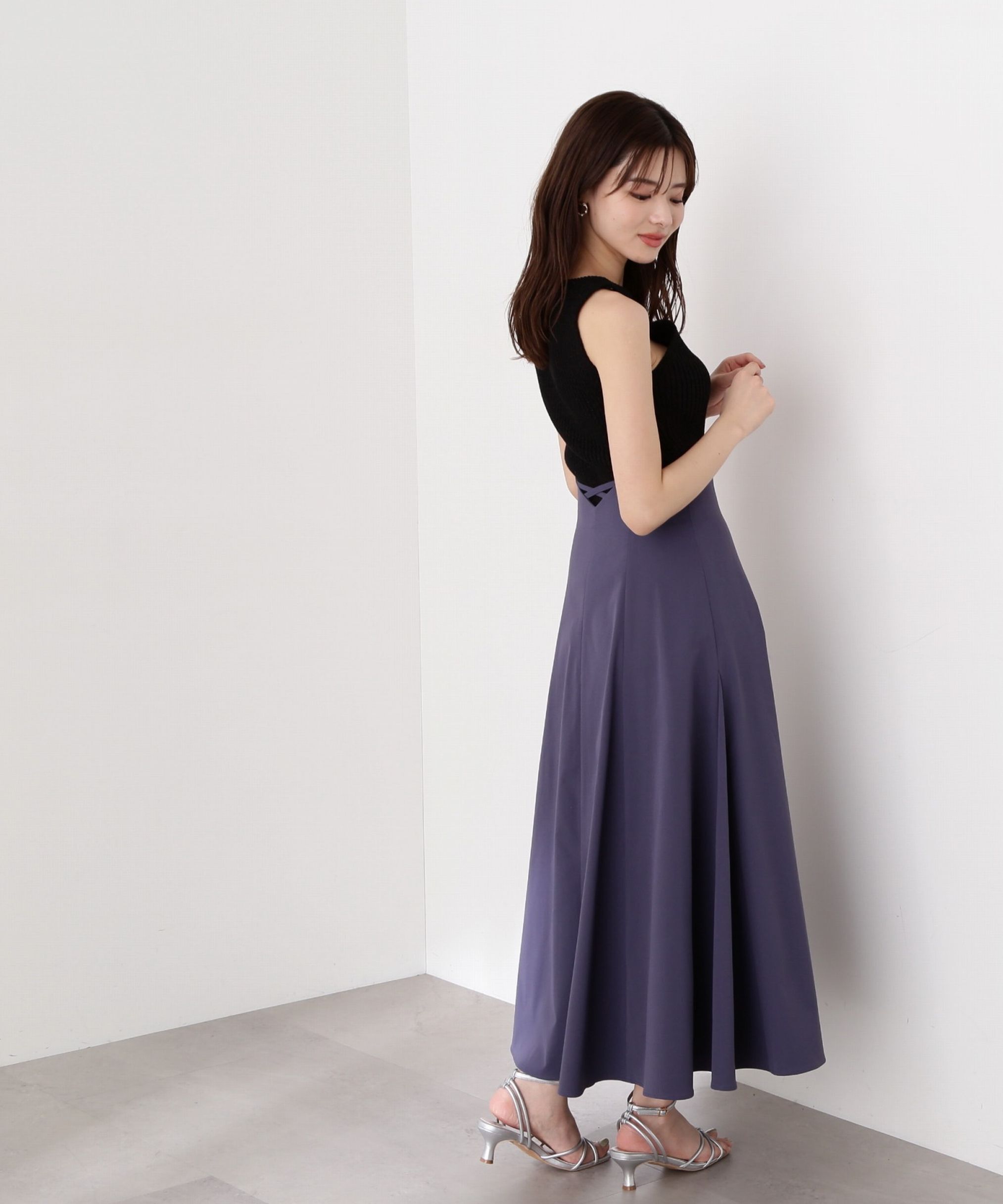 PROPORTION BODY DRESSING「バッククロスフレアスカート」|スカート|