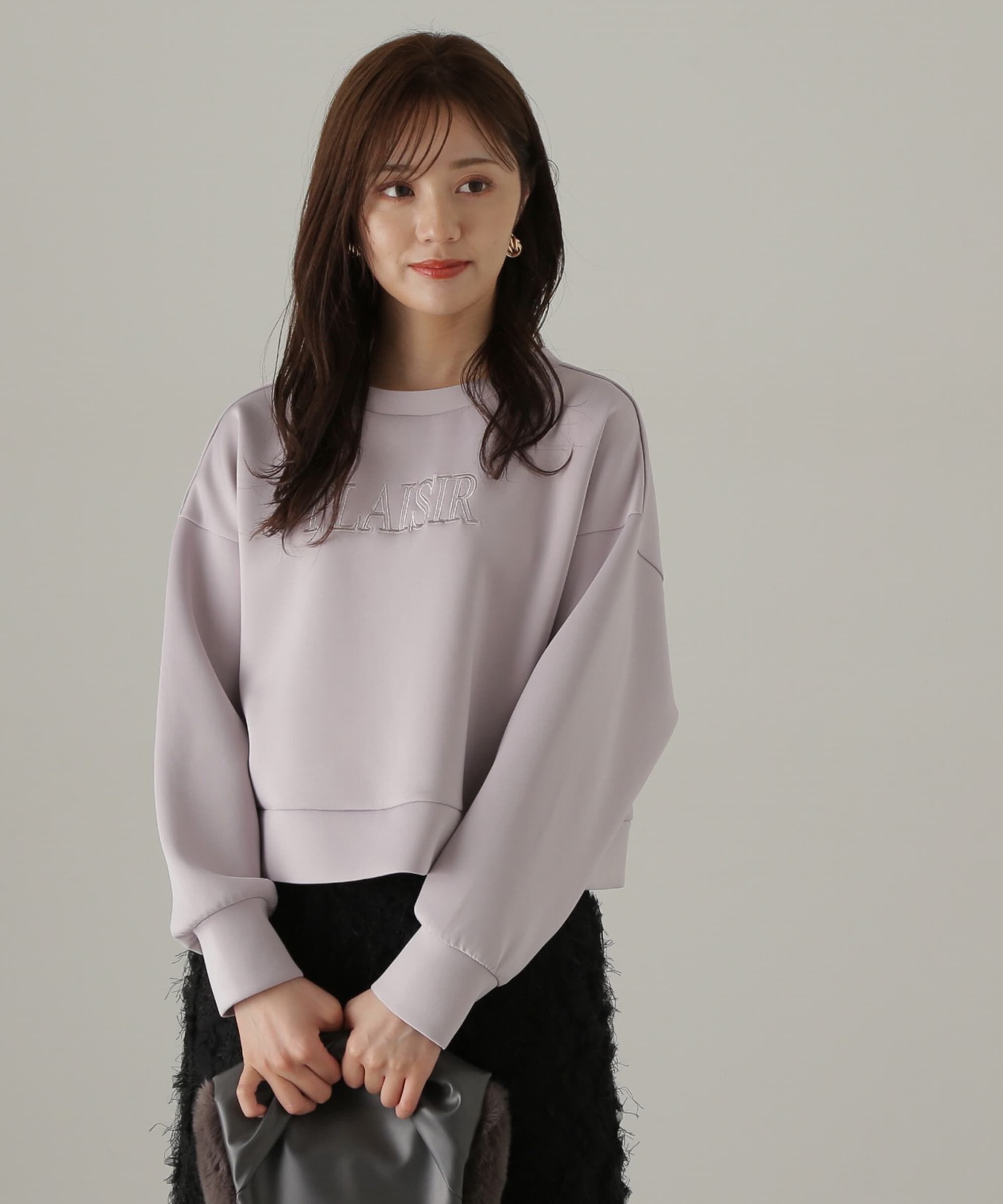 PROPORTION BODY DRESSING「ダンボールニット刺繍プルオーバー　24AW」|Tシャツ・カットソー|