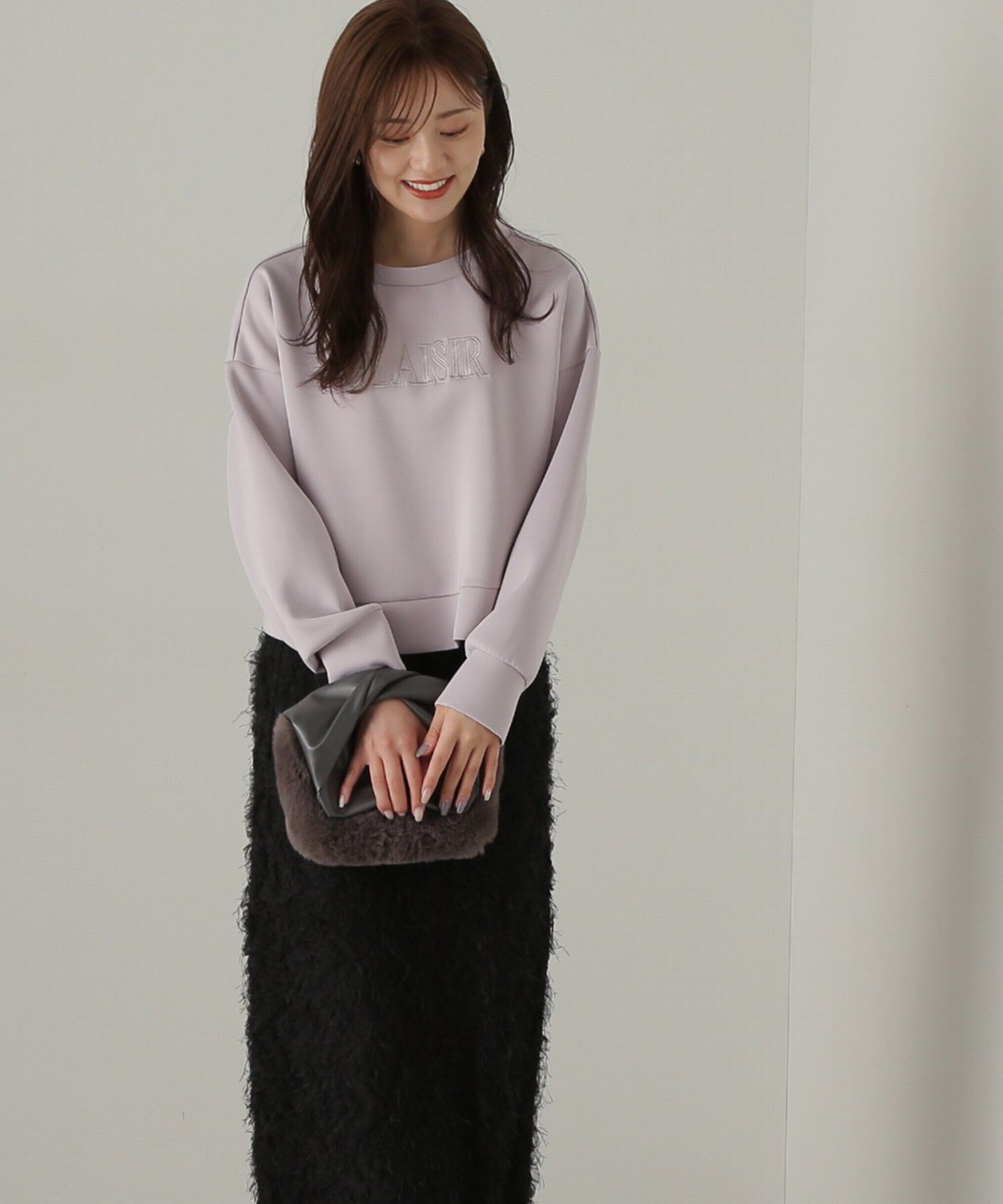 PROPORTION BODY DRESSING「ダンボールニット刺繍プルオーバー　24AW」|Tシャツ・カットソー|