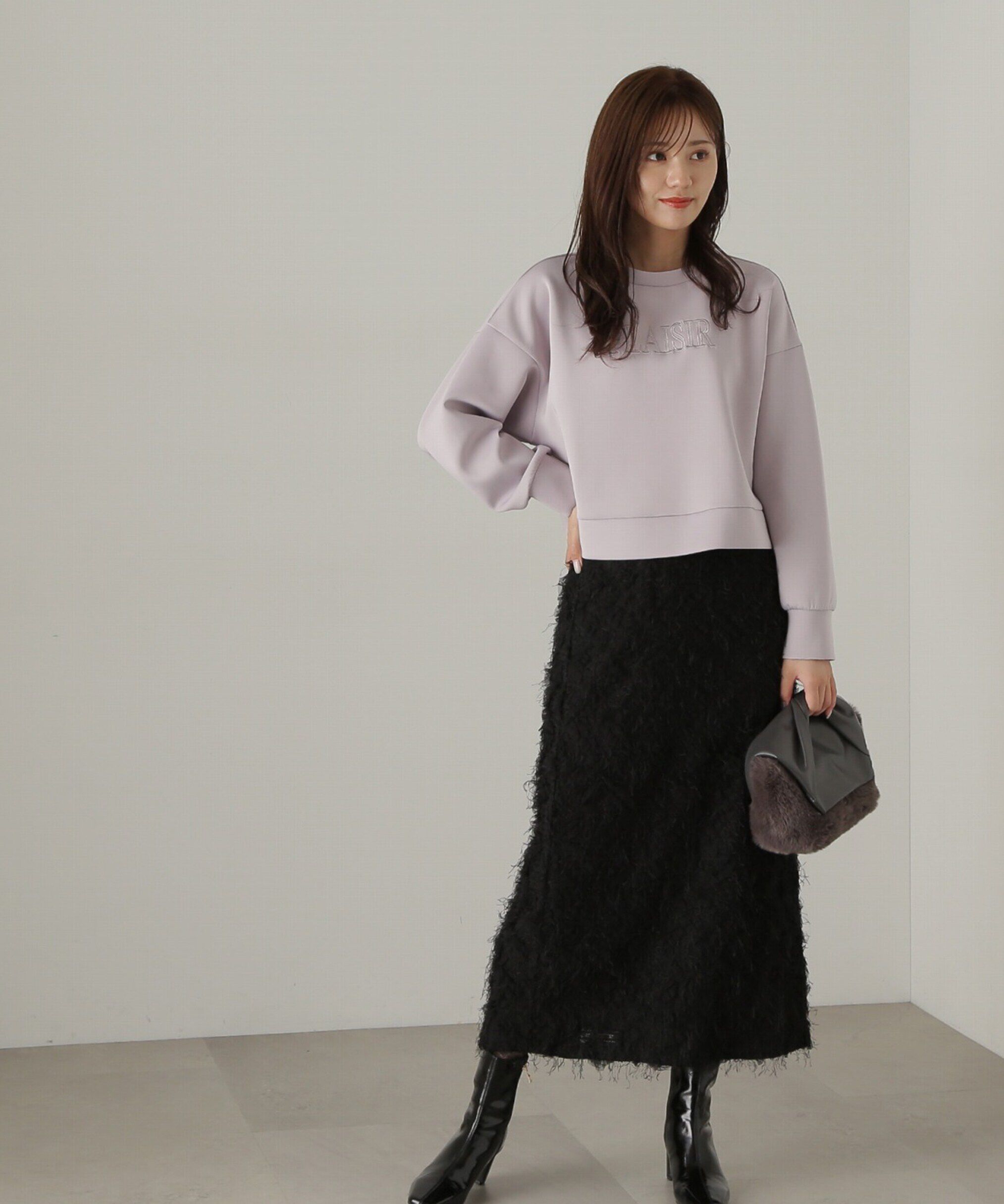 PROPORTION BODY DRESSING「ダンボールニット刺繍プルオーバー　24AW」|Tシャツ・カットソー|