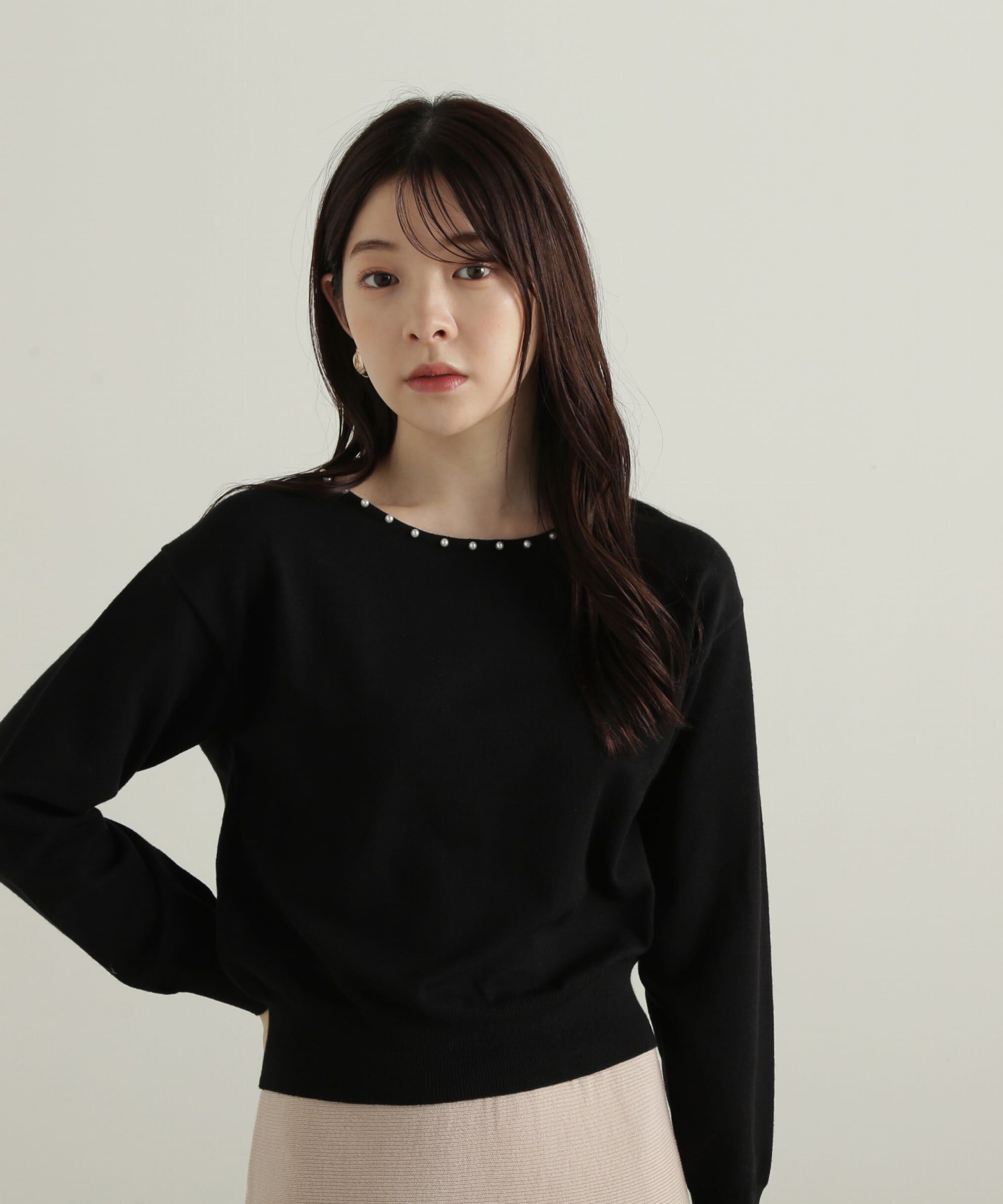 PROPORTION BODY DRESSING「バイカラーパールニットセットアップ」|ワンピース|