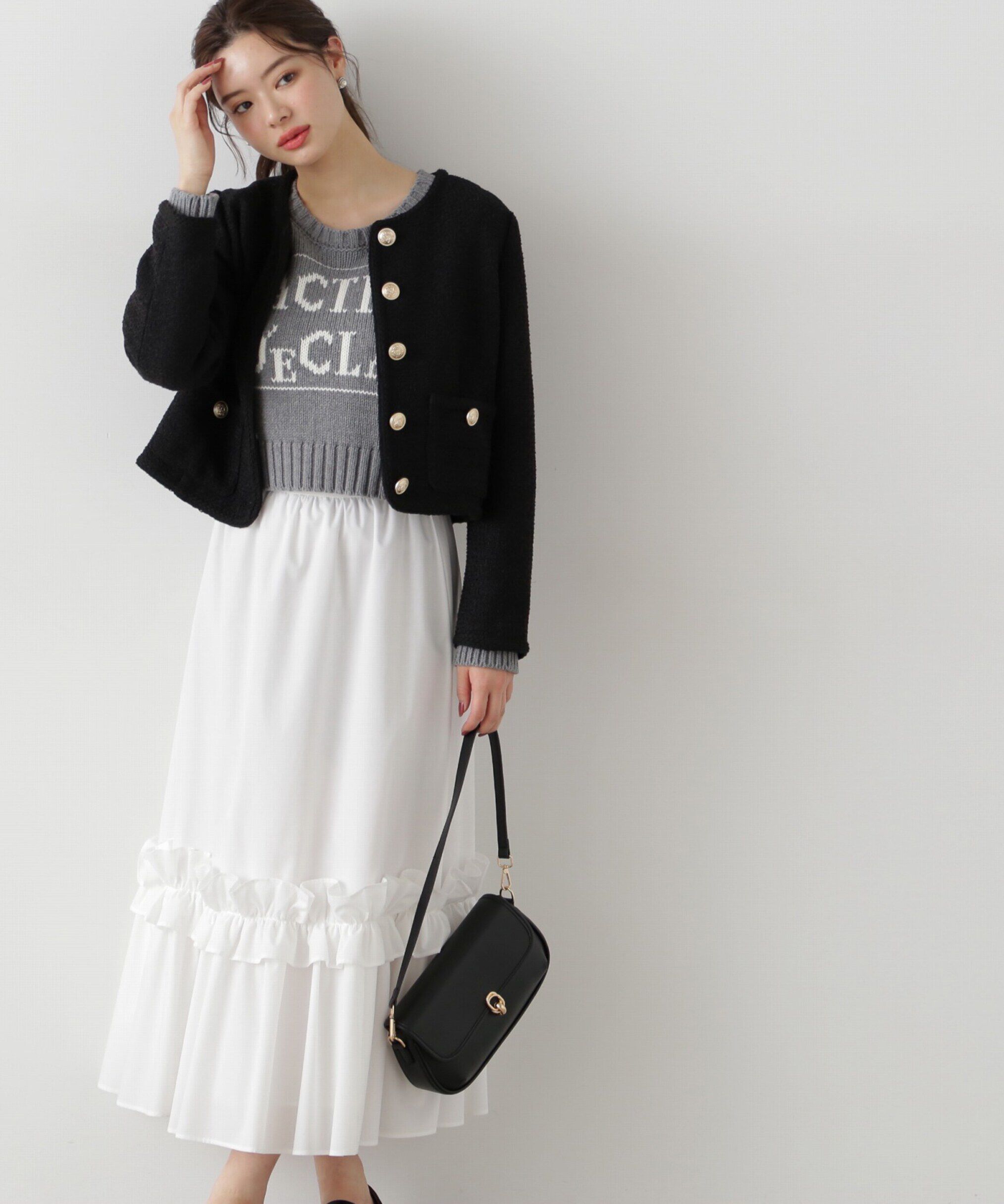 PROPORTION BODY DRESSING「ギャザーフリルスカート」|スカート|