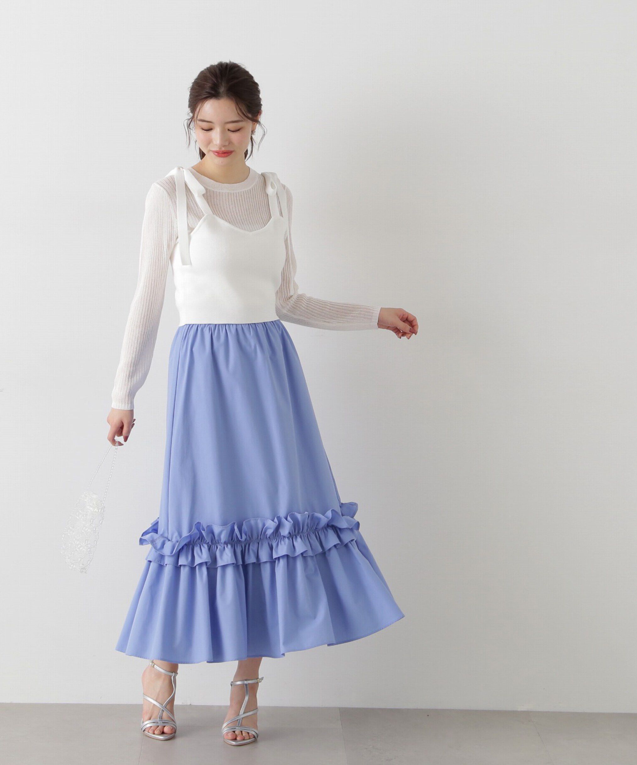 PROPORTION BODY DRESSING「ギャザーフリルスカート」|スカート|