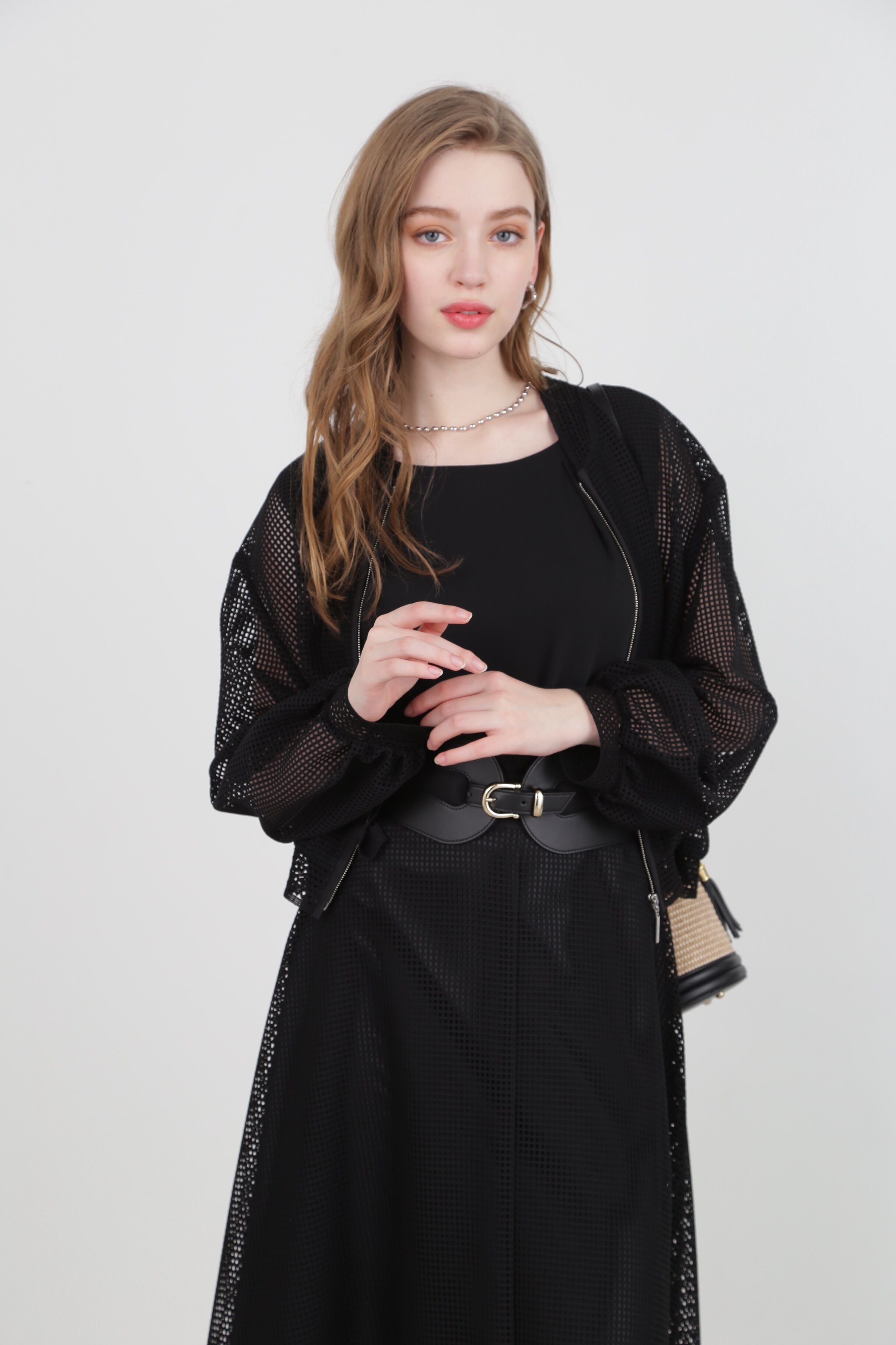  「◆スクエアレースブルゾン」|ブルゾン・スタジャン|