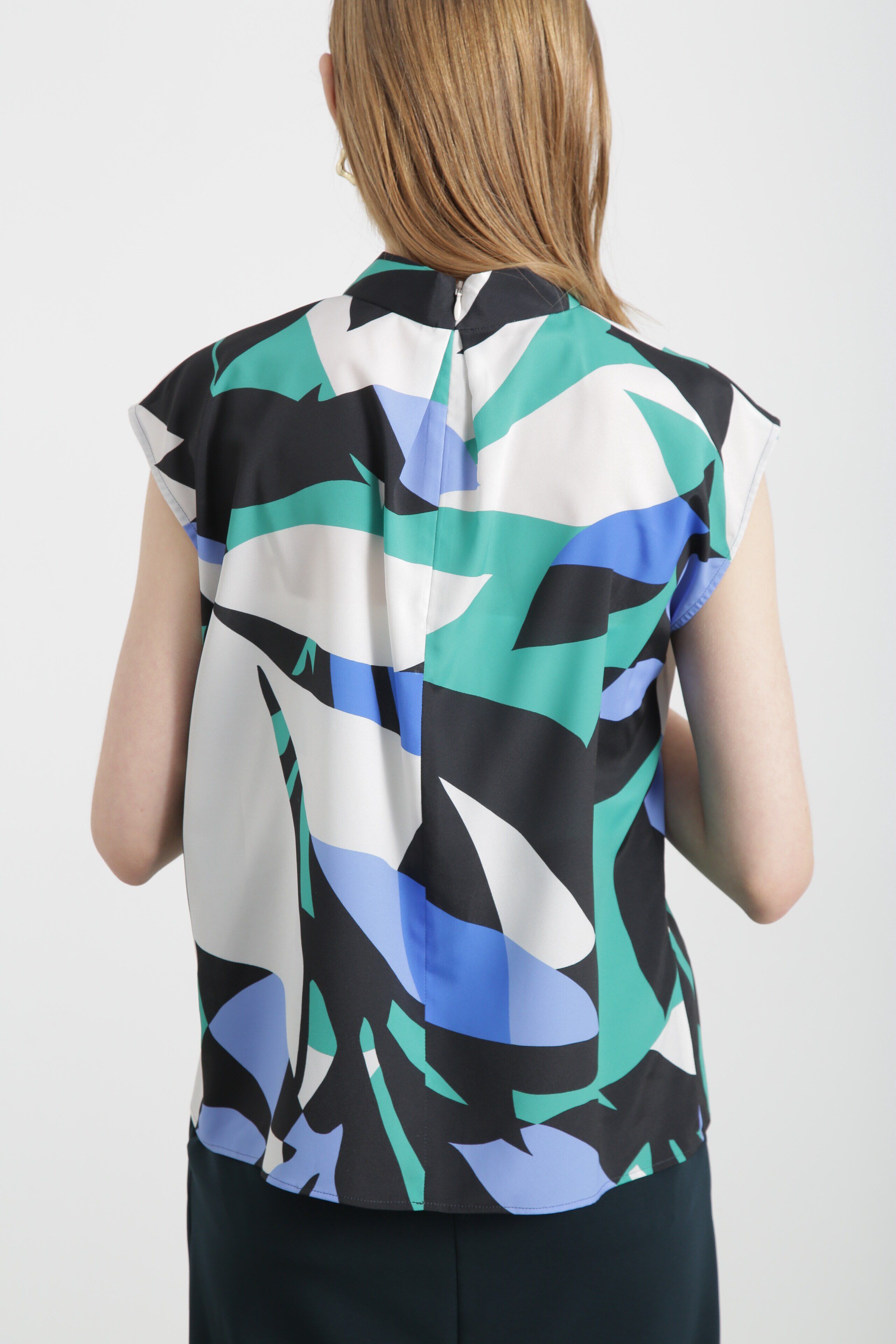  「◆リーフプリントブラウス」|シャツ・ブラウス|