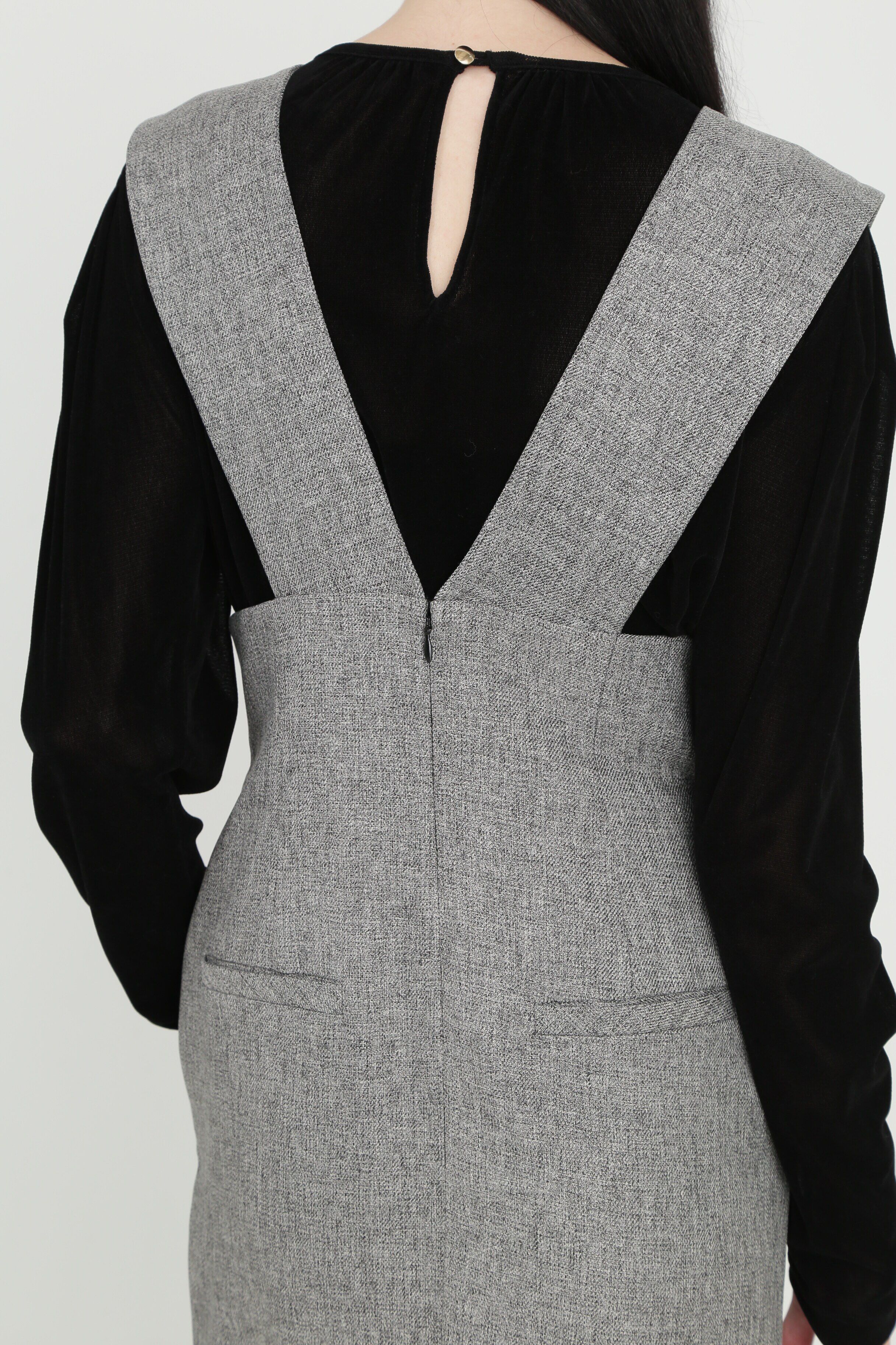  「◆デザインショルダージャンパースカート」|ワンピース|