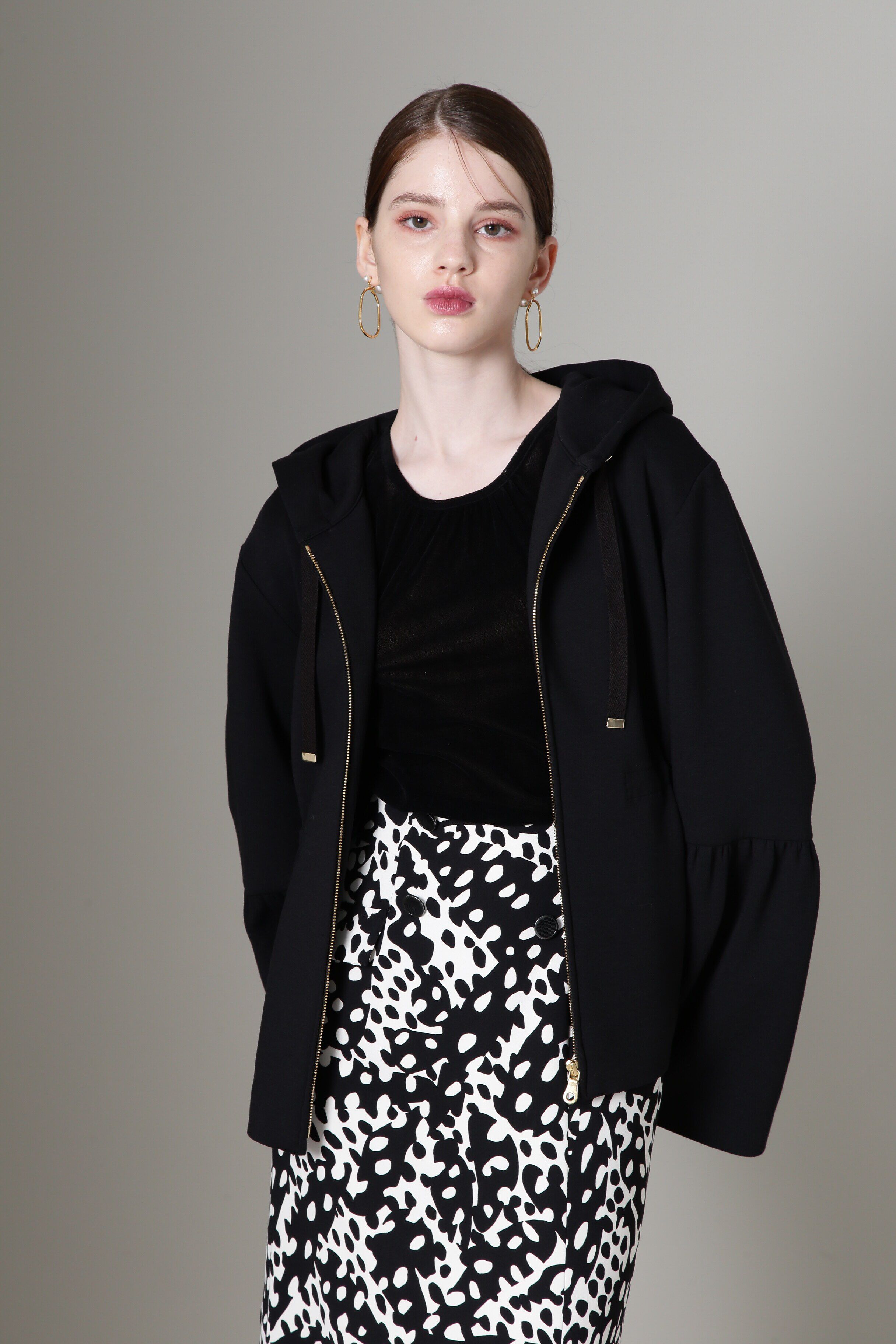  「◆ダンボールニットフードブルゾン」|スウェット・ジャージ|