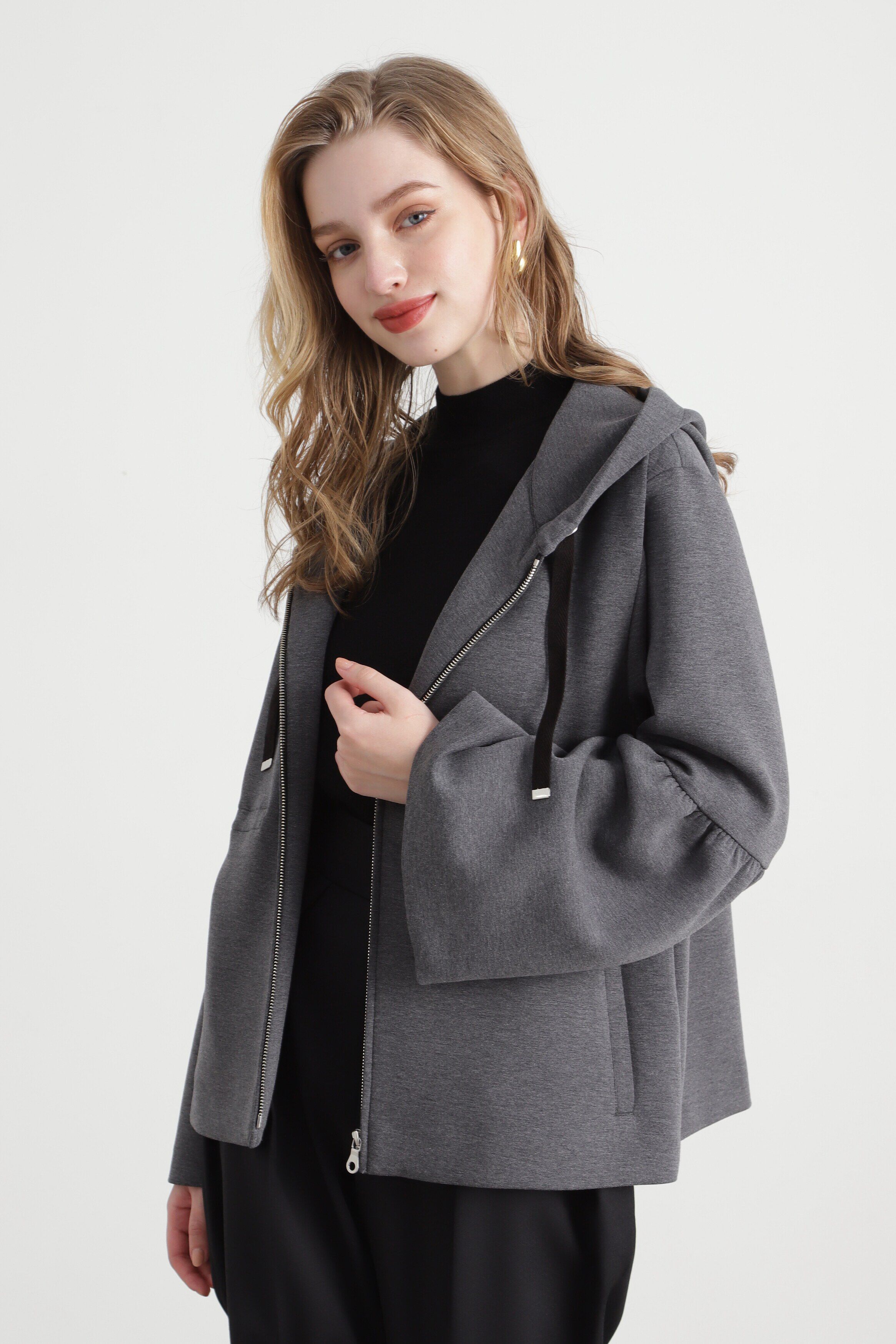  「◆ダンボールニットフードブルゾン」|スウェット・ジャージ|