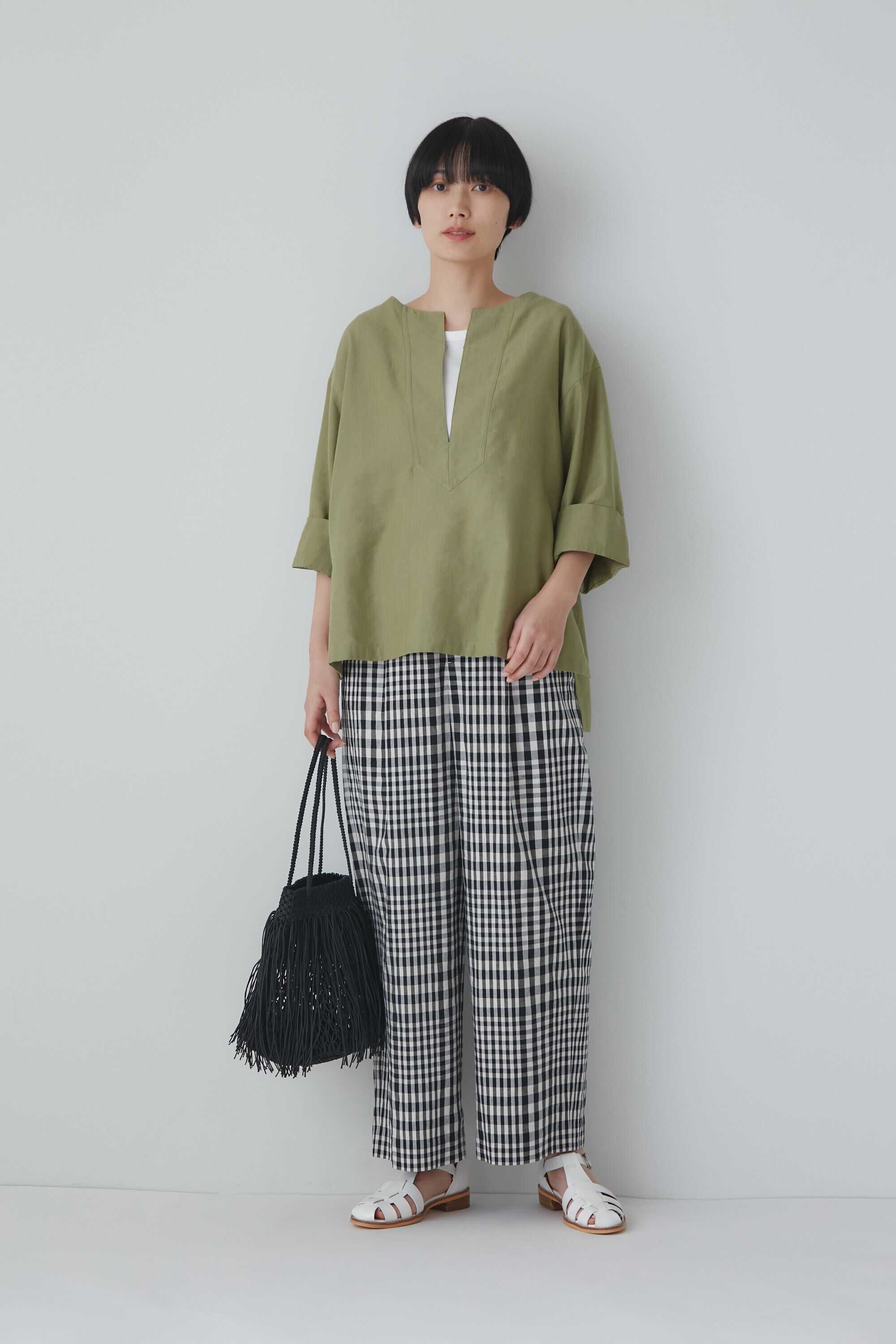  「◆ＰＥ／レーヨンリネンブラウス」|シャツ・ブラウス|