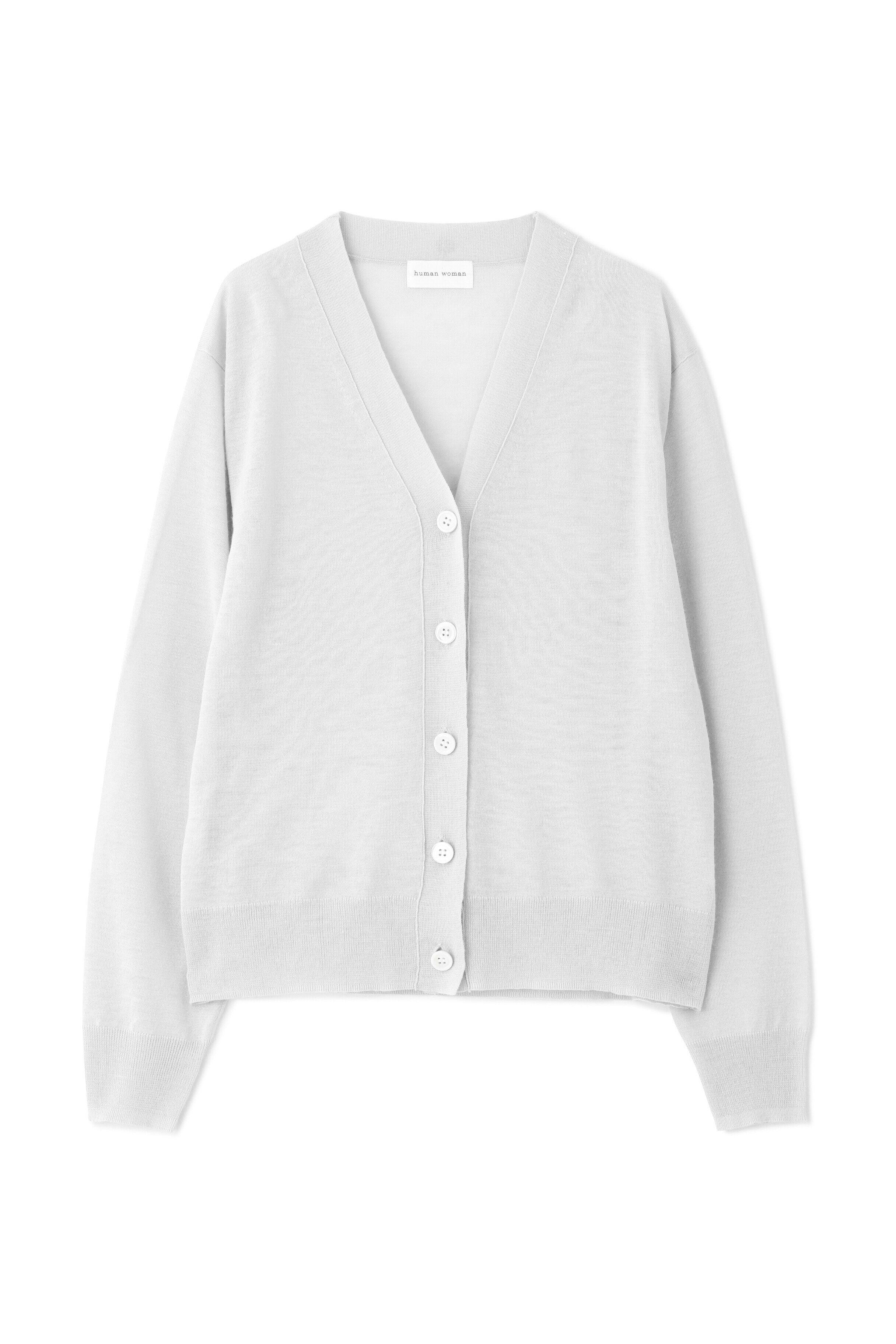  「◆ラミーハイゲージＶネックカーディガン」|ニット・セーター|