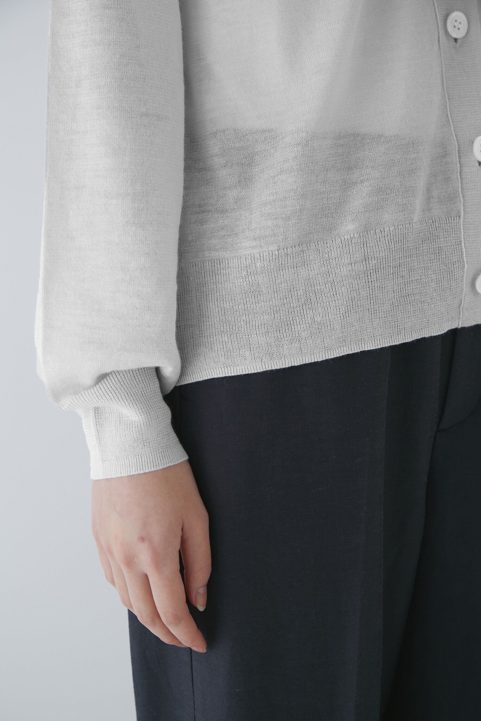  「◆ラミーハイゲージＶネックカーディガン」|ニット・セーター|