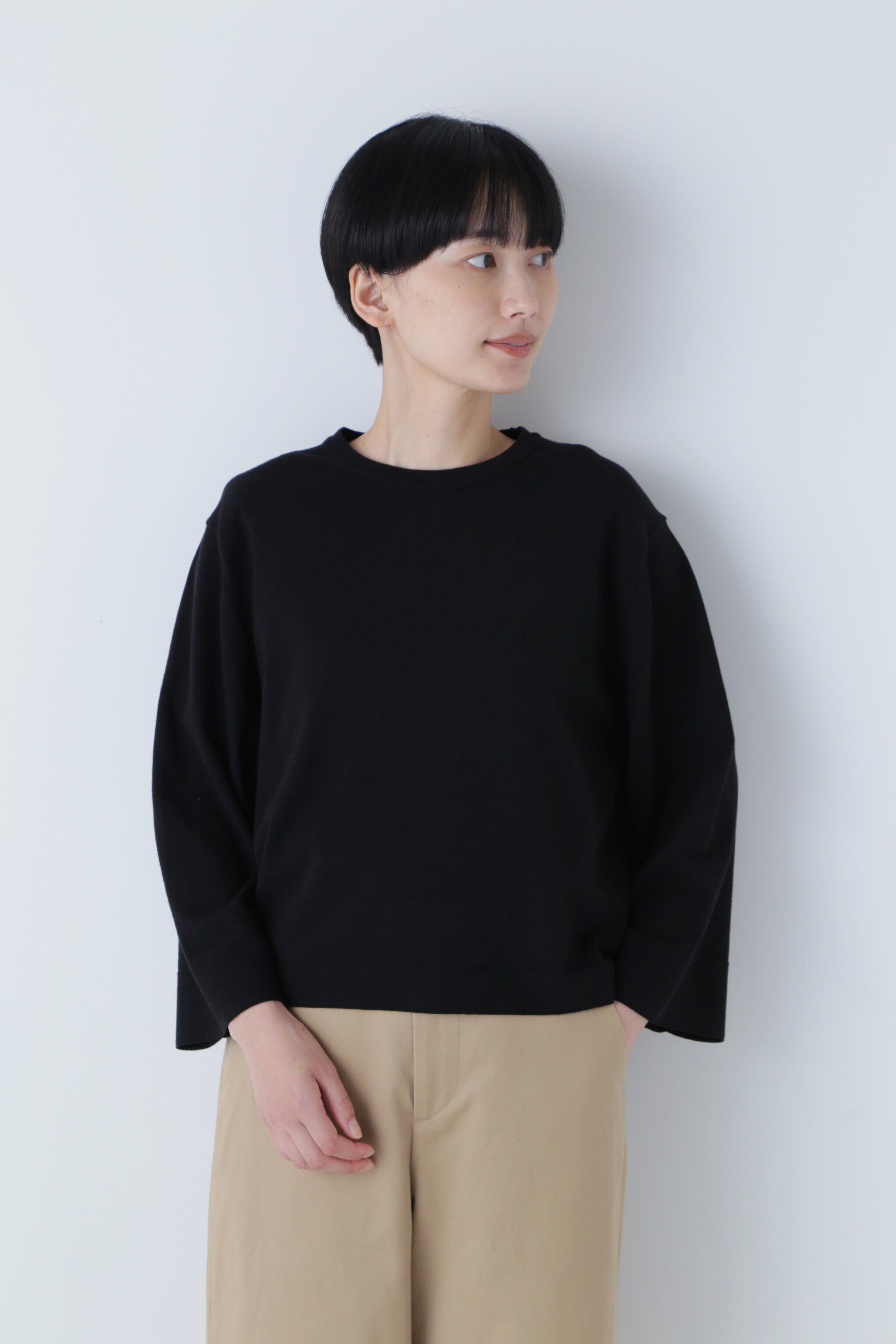  「◆コットンポリエステルキュプラニットプルオーバー」|ニット・セーター|