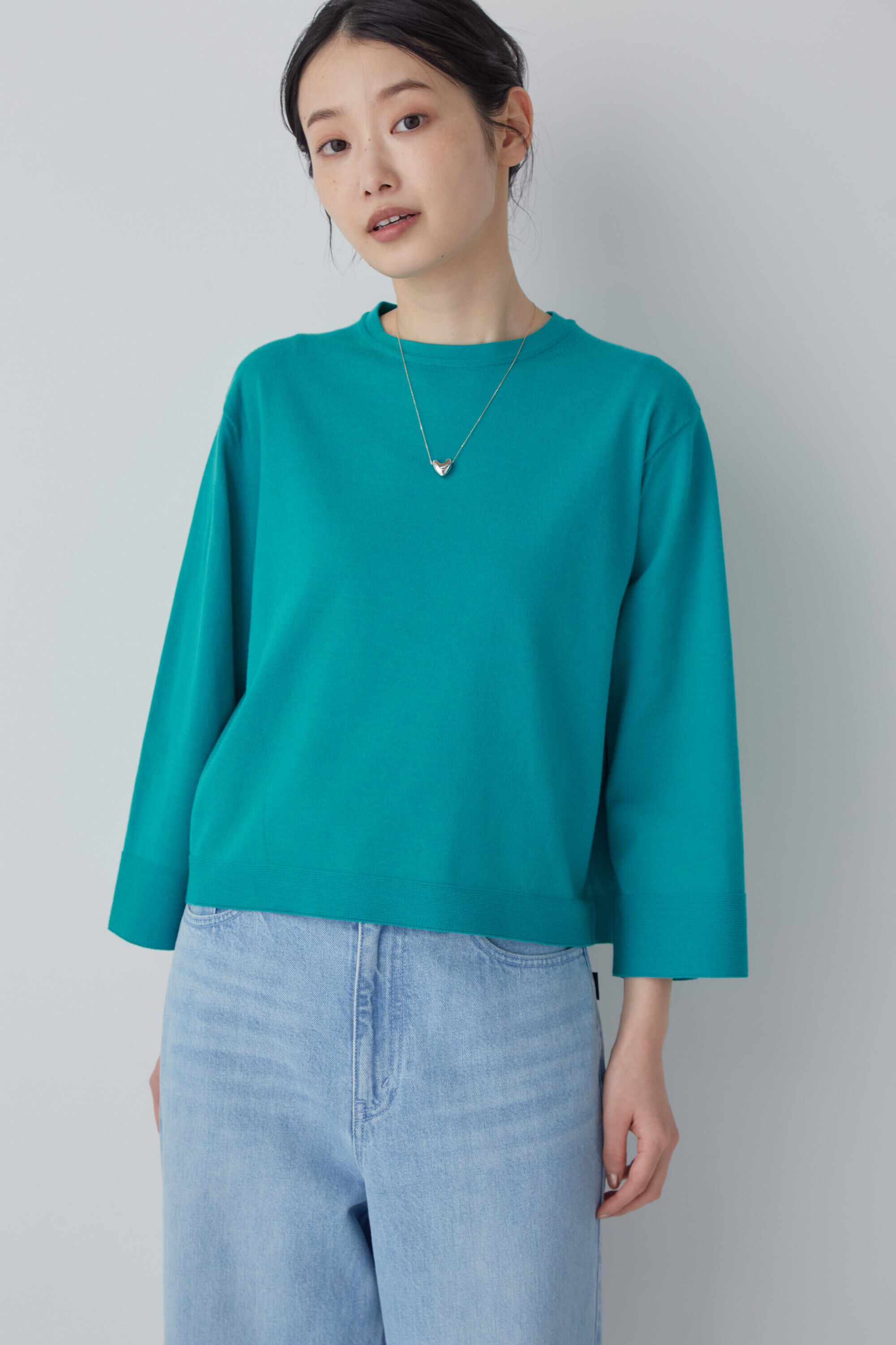  「◆コットンポリエステルキュプラニットプルオーバー」|ニット・セーター|エメラルドグ