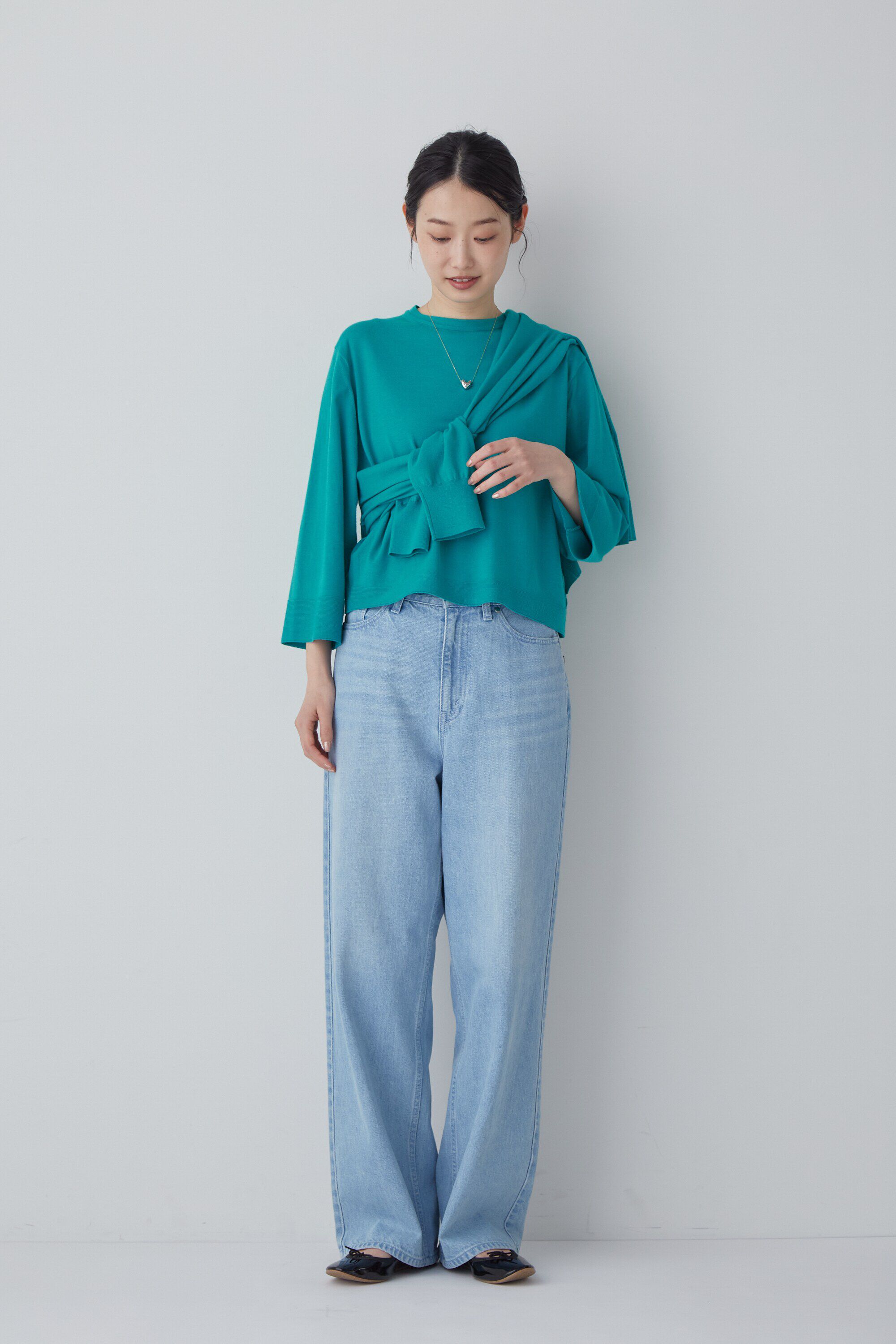  「◆コットンポリエステルキュプラニットプルオーバー」|ニット・セーター|