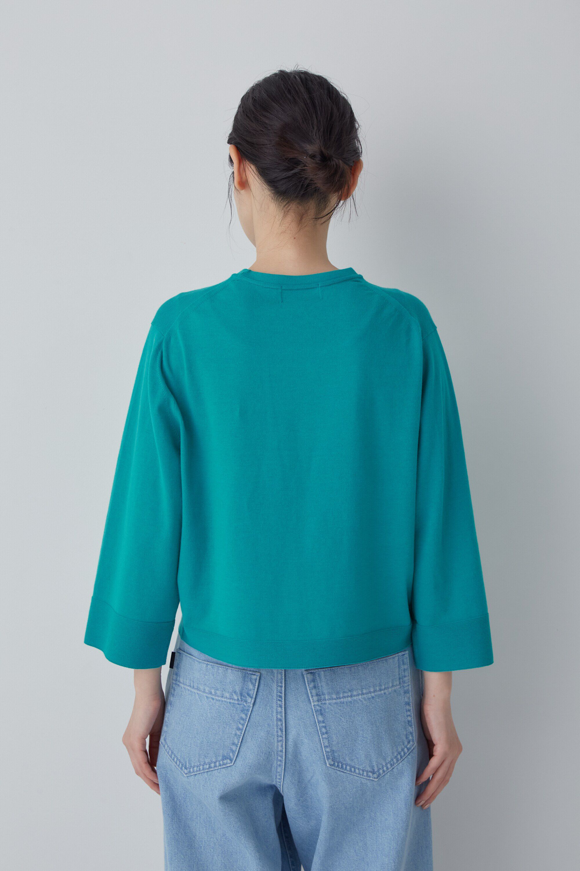  「◆コットンポリエステルキュプラニットプルオーバー」|ニット・セーター|