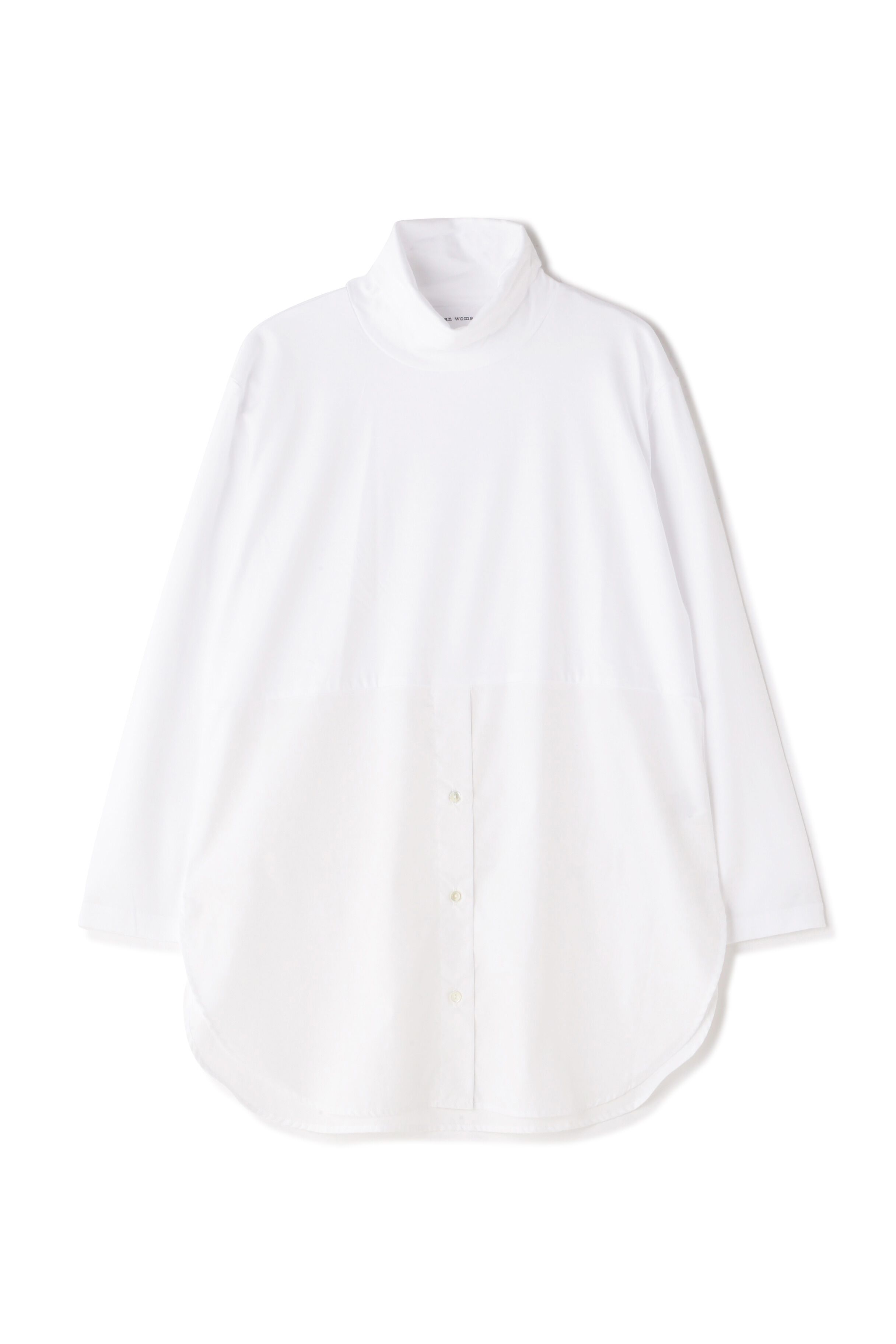  「布帛ドッキングタートルネックカットソー」|Tシャツ・カットソー|