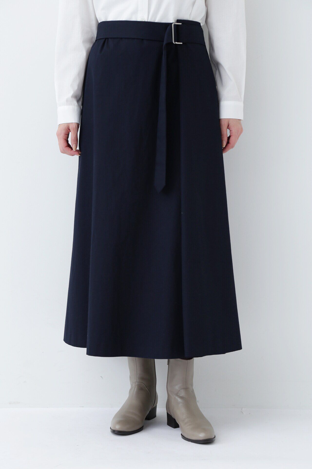  「◆ベルト付き巻きスカート」|スカート|