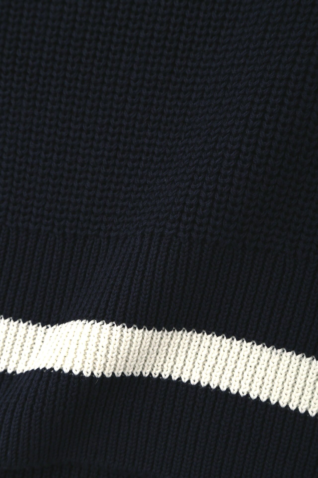  「◆ライン入りコットン片畦ニットベスト」|ニット・セーター|