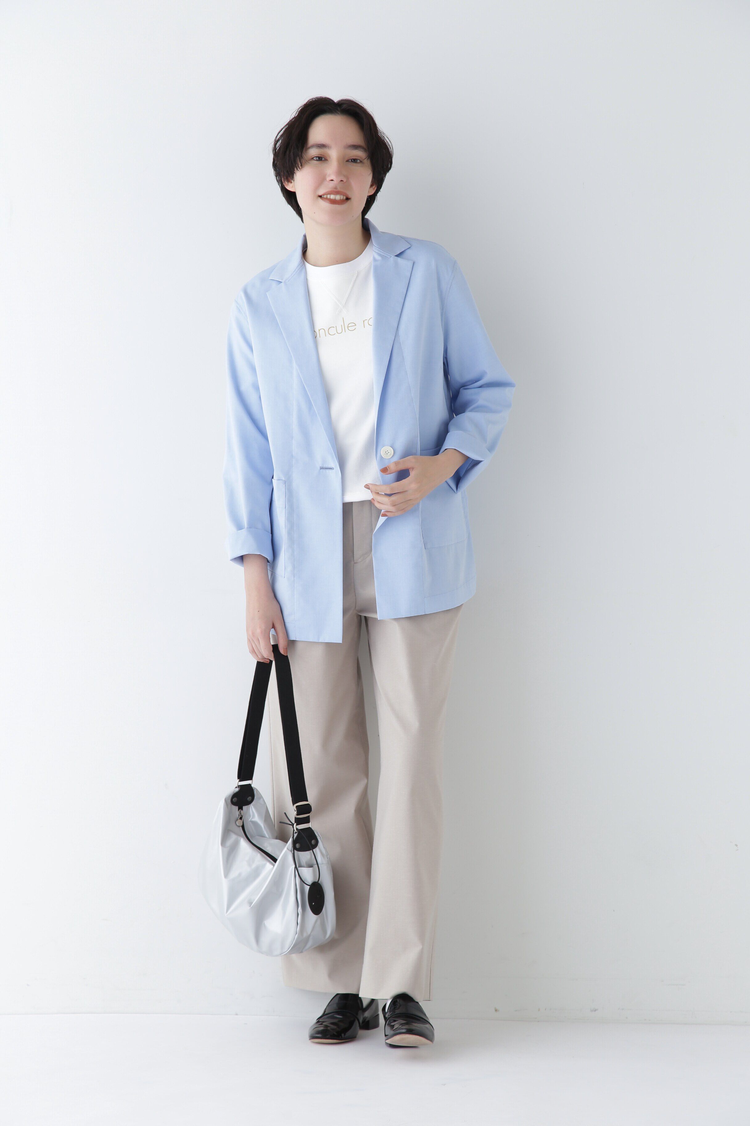  「◆Ｐレーヨン麻ポプリンマーベルトセミワイドパンツ」|その他|