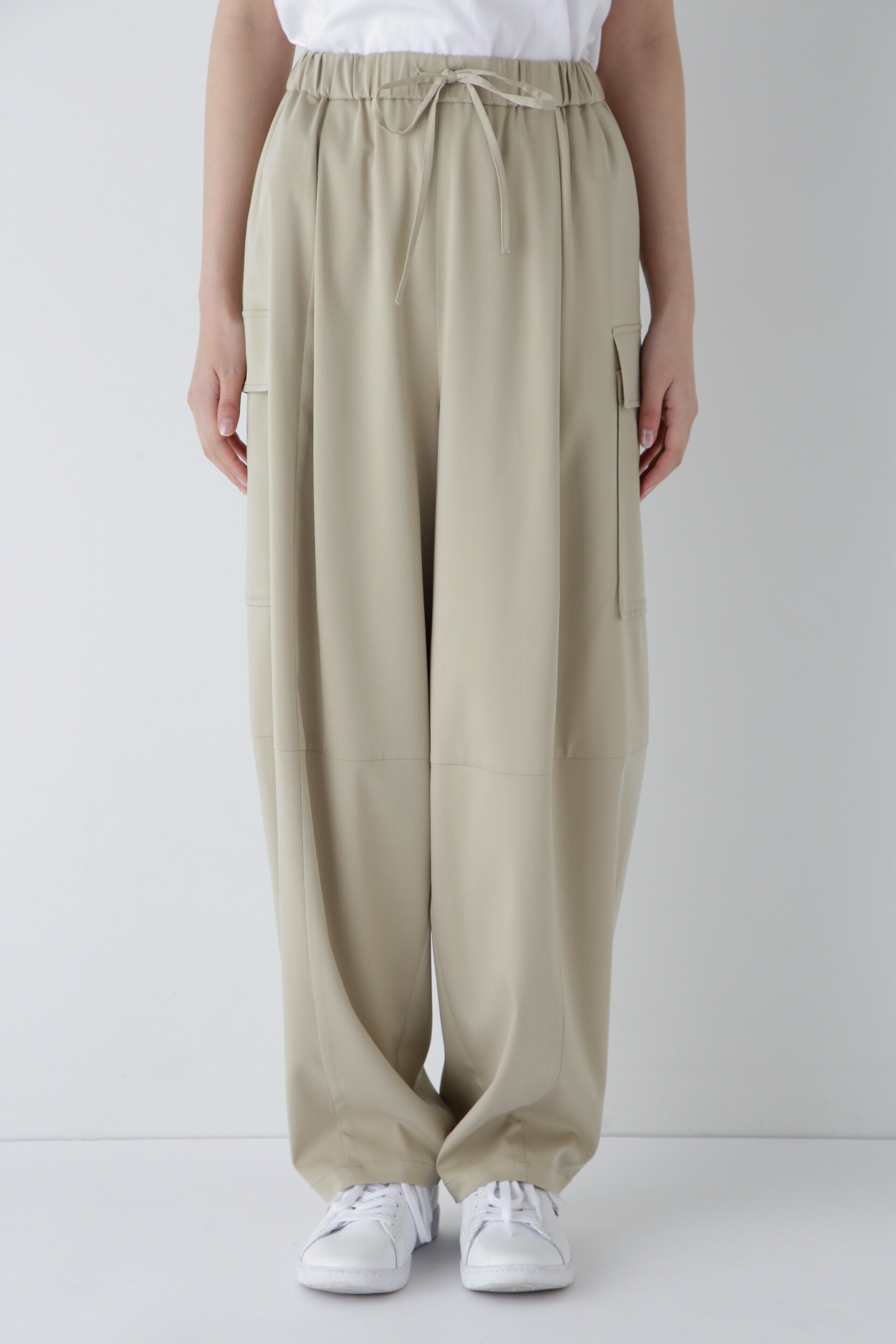  「◆キュプラポリエステル フィブリルサテンストレッチパンツ」|その他|