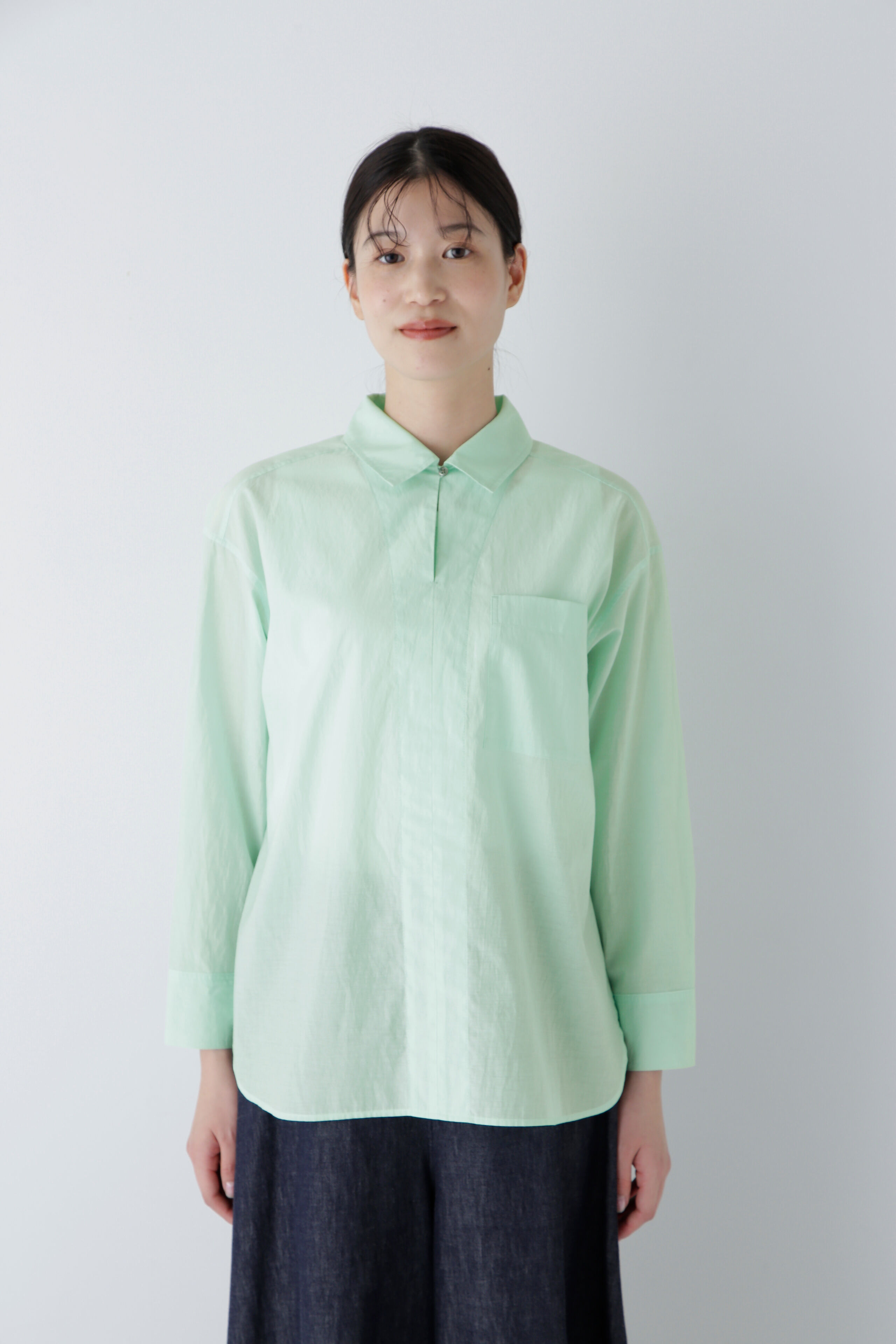  「◆エアリーコットンスキッパープルオーバー」|シャツ・ブラウス|