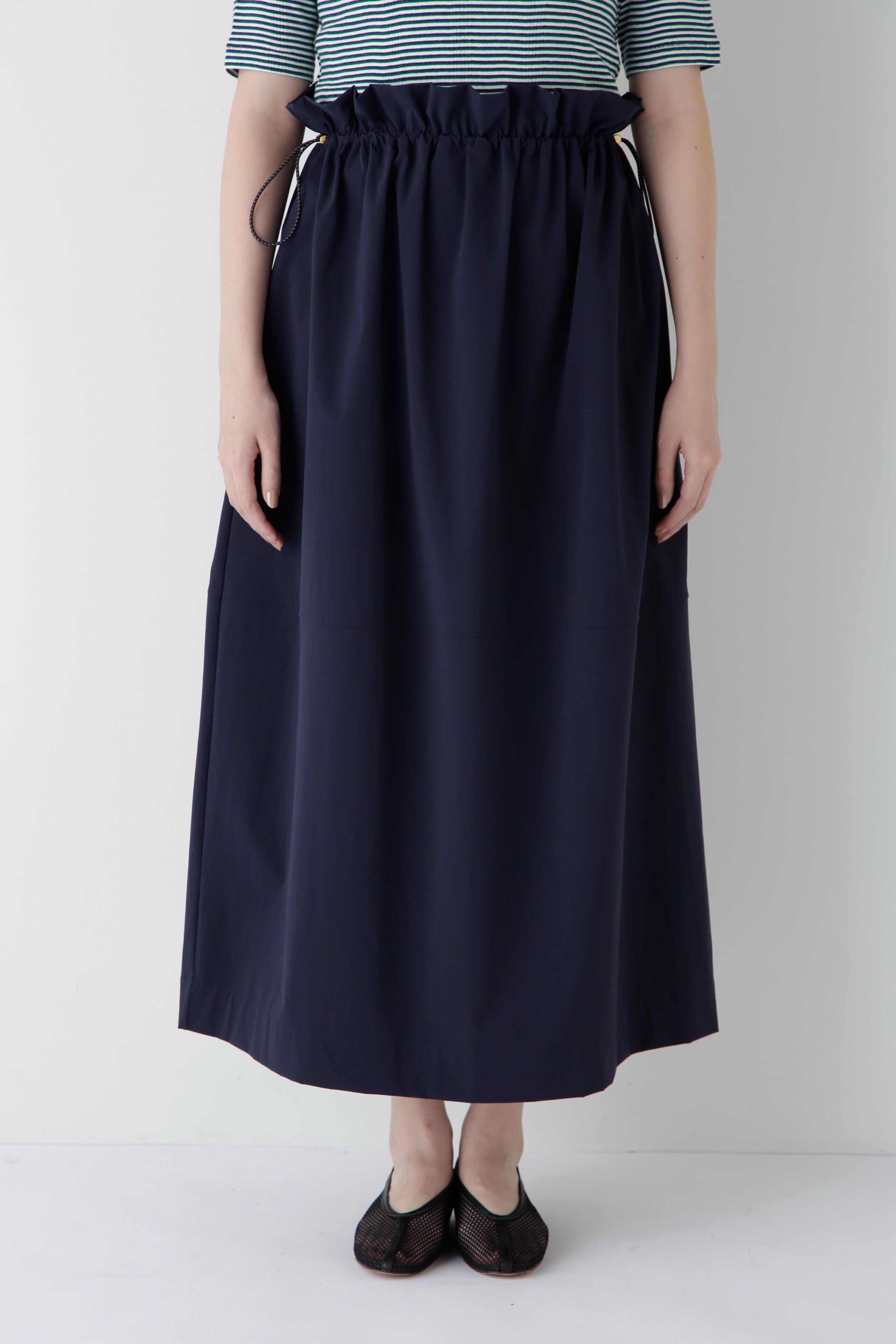  「◆【撥水・接触冷感】ナイロンストレッチギャザースカート」|スカート|