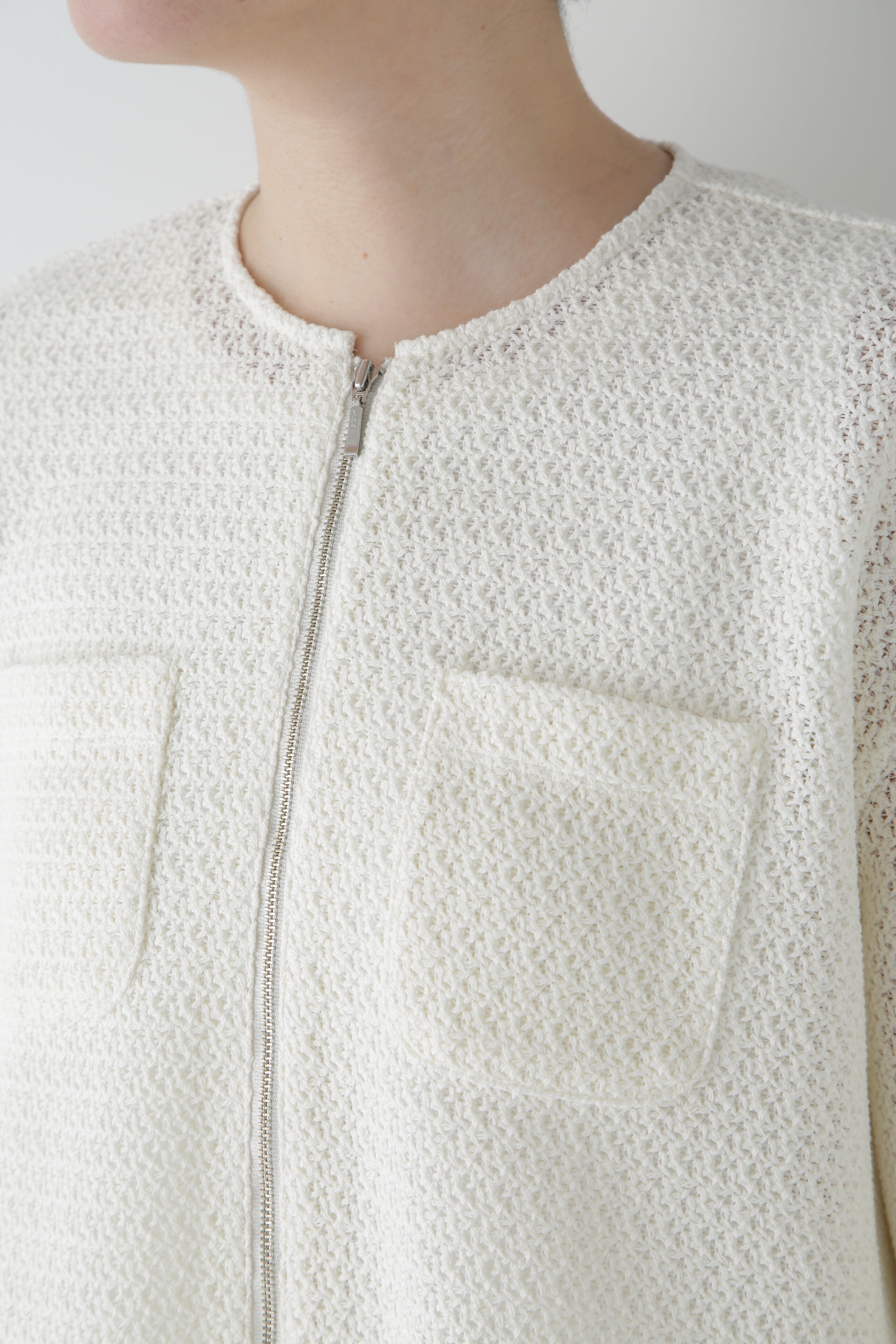  「◆ラッセルノーカラージップブルゾン」|Tシャツ・カットソー|