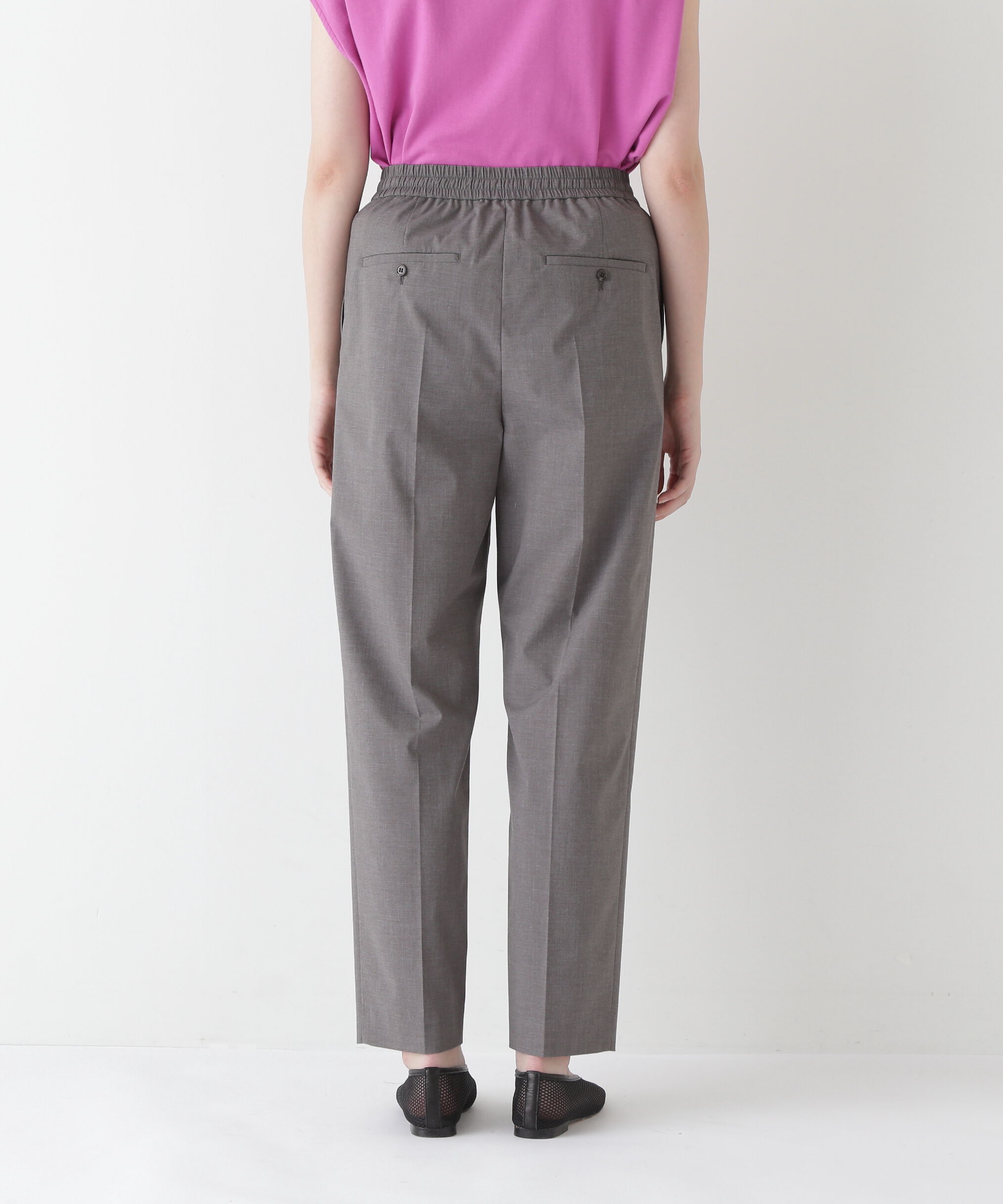  「◆【接触冷感】ポプリンストレッチドローストリングテーパードパンツ」|その他|