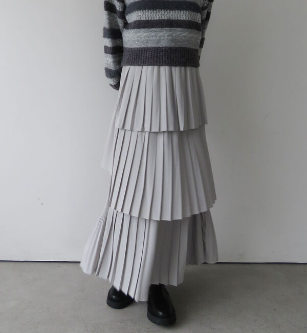 archives「プリーツティアードスカート／」|スカート|SILVER GRAY