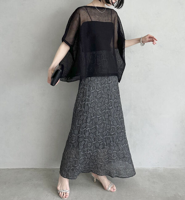 Doux archives「ウォッシャブルメッシュプルオーバー」|ニット・セーター|