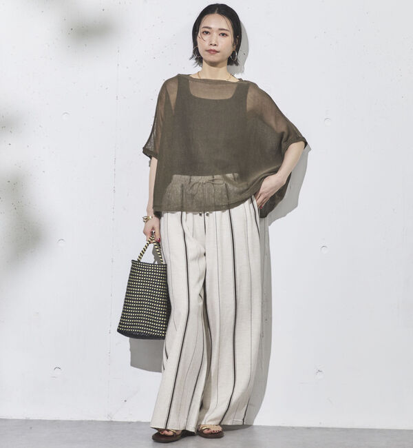 Doux archives「ウォッシャブルメッシュプルオーバー」|ニット・セーター|