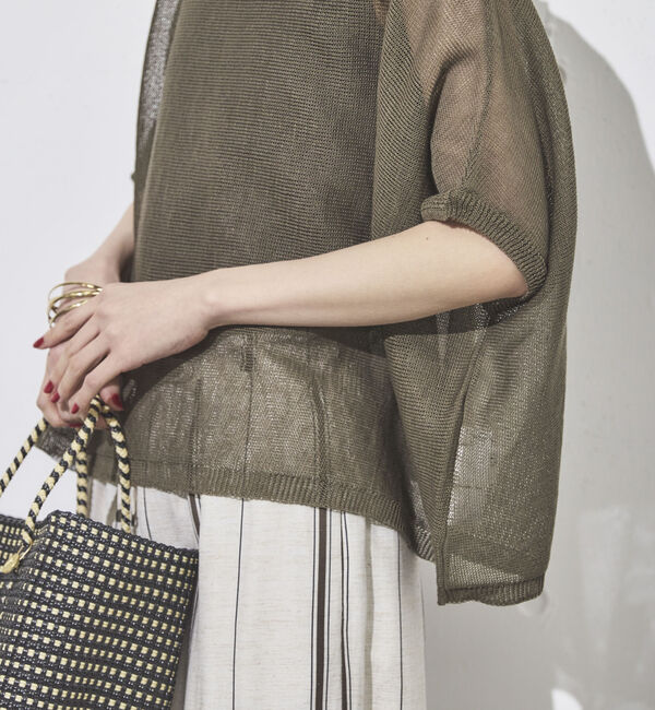 Doux archives「ウォッシャブルメッシュプルオーバー」|ニット・セーター|