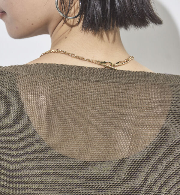 Doux archives「ウォッシャブルメッシュプルオーバー」|ニット・セーター|