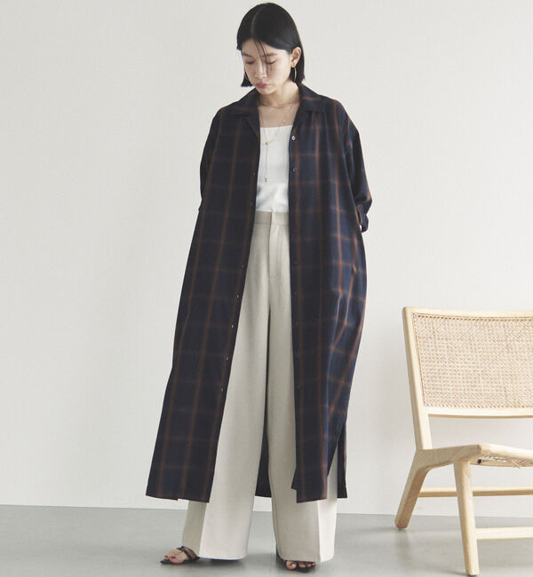 Doux archives「チェックシャツワンピース」|ワンピース|