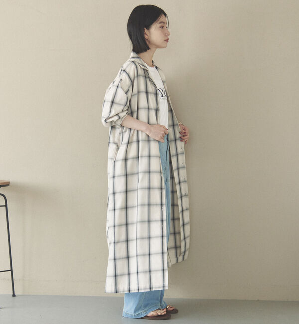Doux archives「チェックシャツワンピース」|ワンピース|