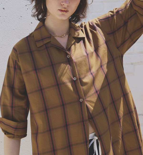 Doux archives「チェックシャツワンピース」|ワンピース|