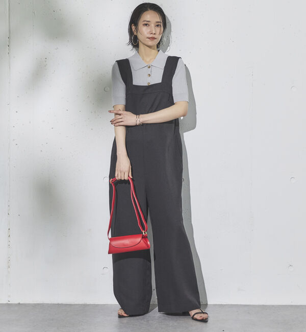 Doux archives「ワイドストラップサロペット」|ワンピース|