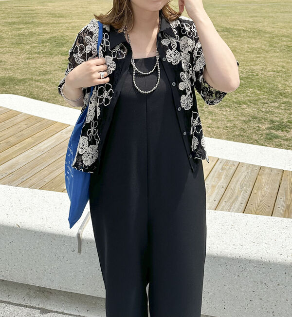 Doux archives「ワイドストラップサロペット」|ワンピース|