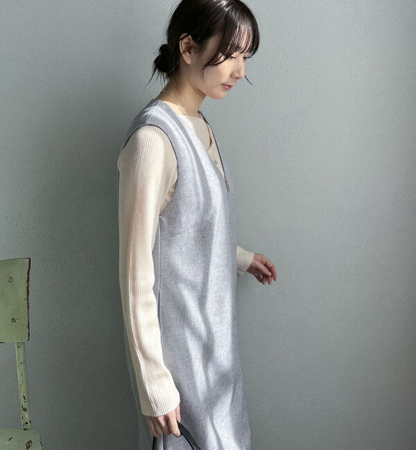 Doux archives「フロントジップジャンスカ」|ジャンパースカート|