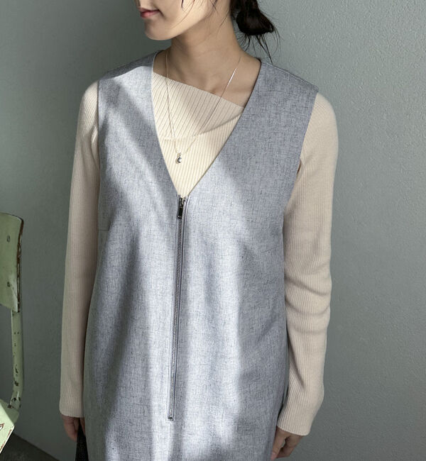 Doux archives「フロントジップジャンスカ」|ジャンパースカート|