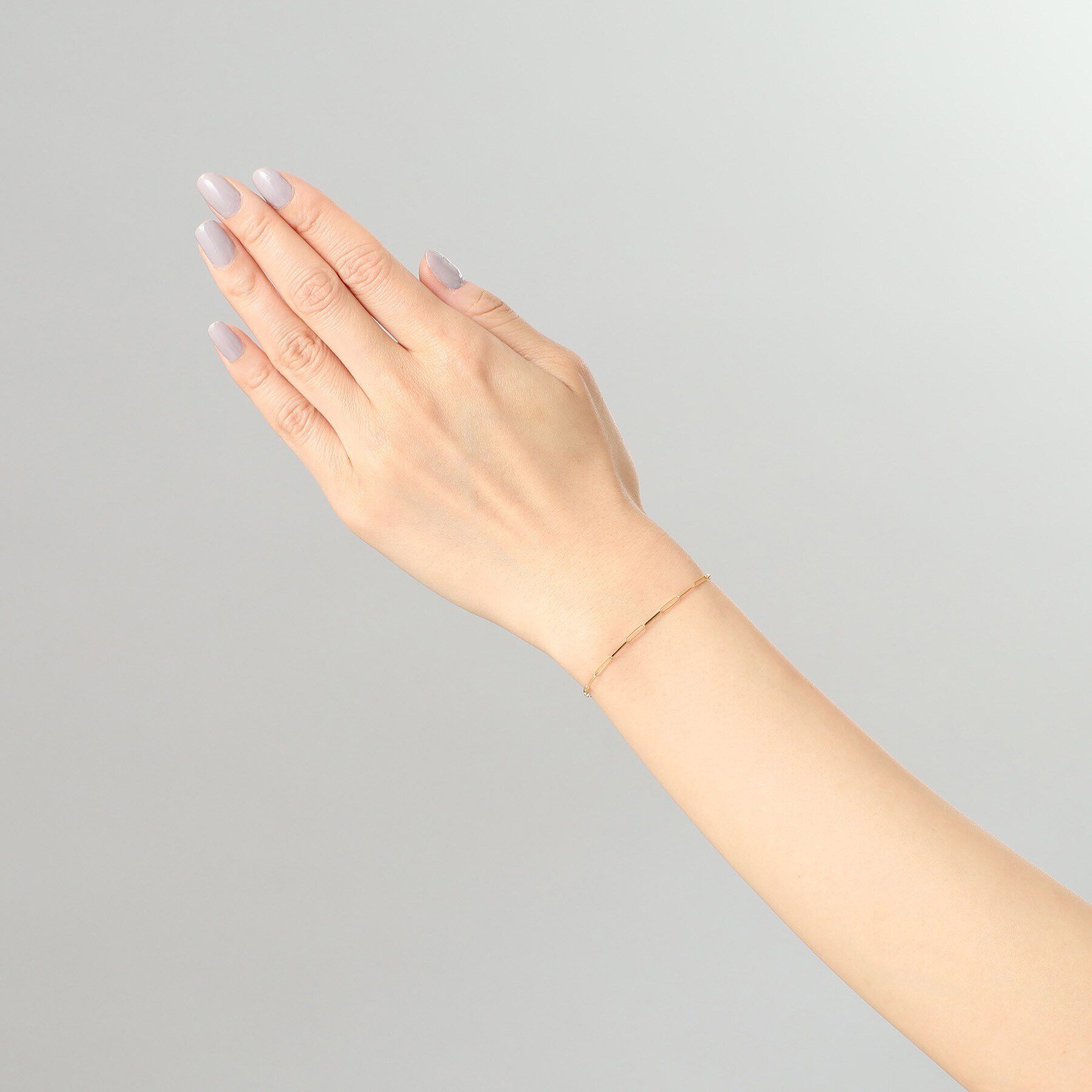 COCOSHNIK「K18リボンケーブルチェーン ブレスレット」|ブレスレット・バングル|