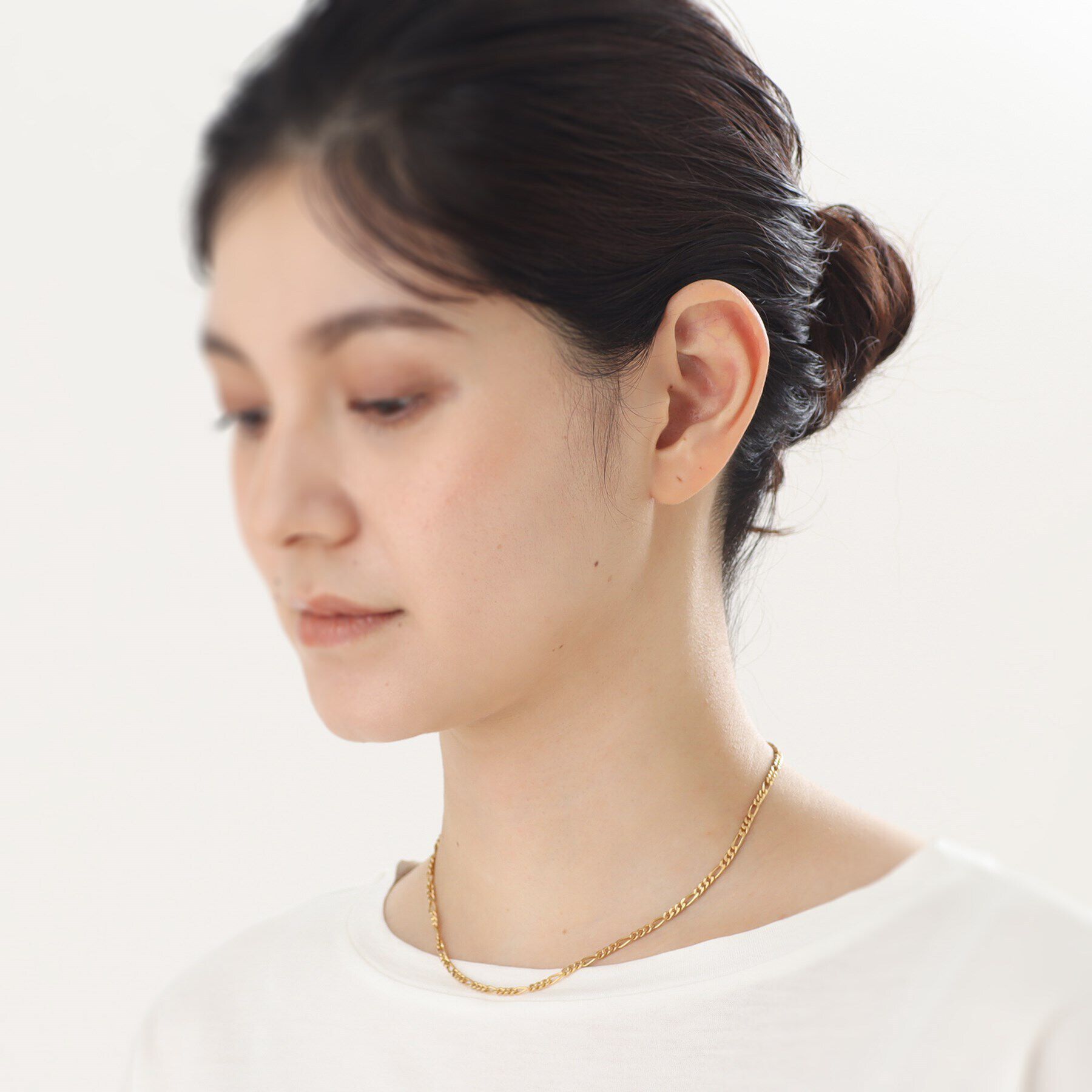 COCOSHNIK ONKITSCH「シルバー デザインチェーン フィガロネックレス GP」|ネックレス|