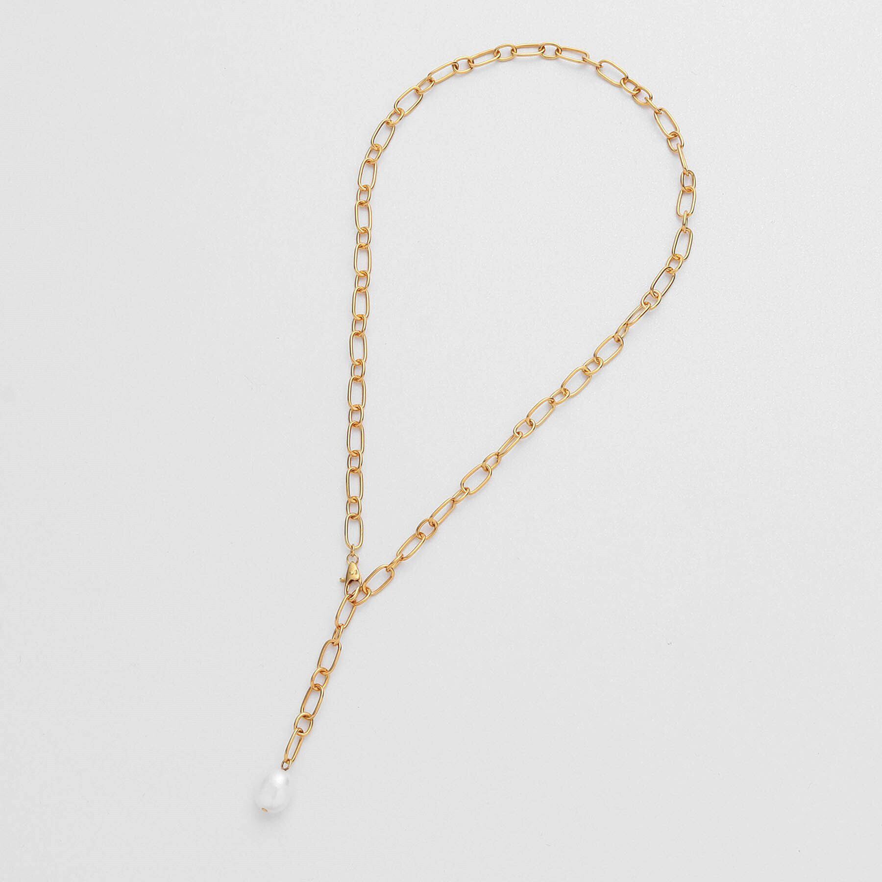 COCOSHNIK ONKITSCH「シルバー バロックパール 2WAYドロップ ネックレス GP」|ネックレス|