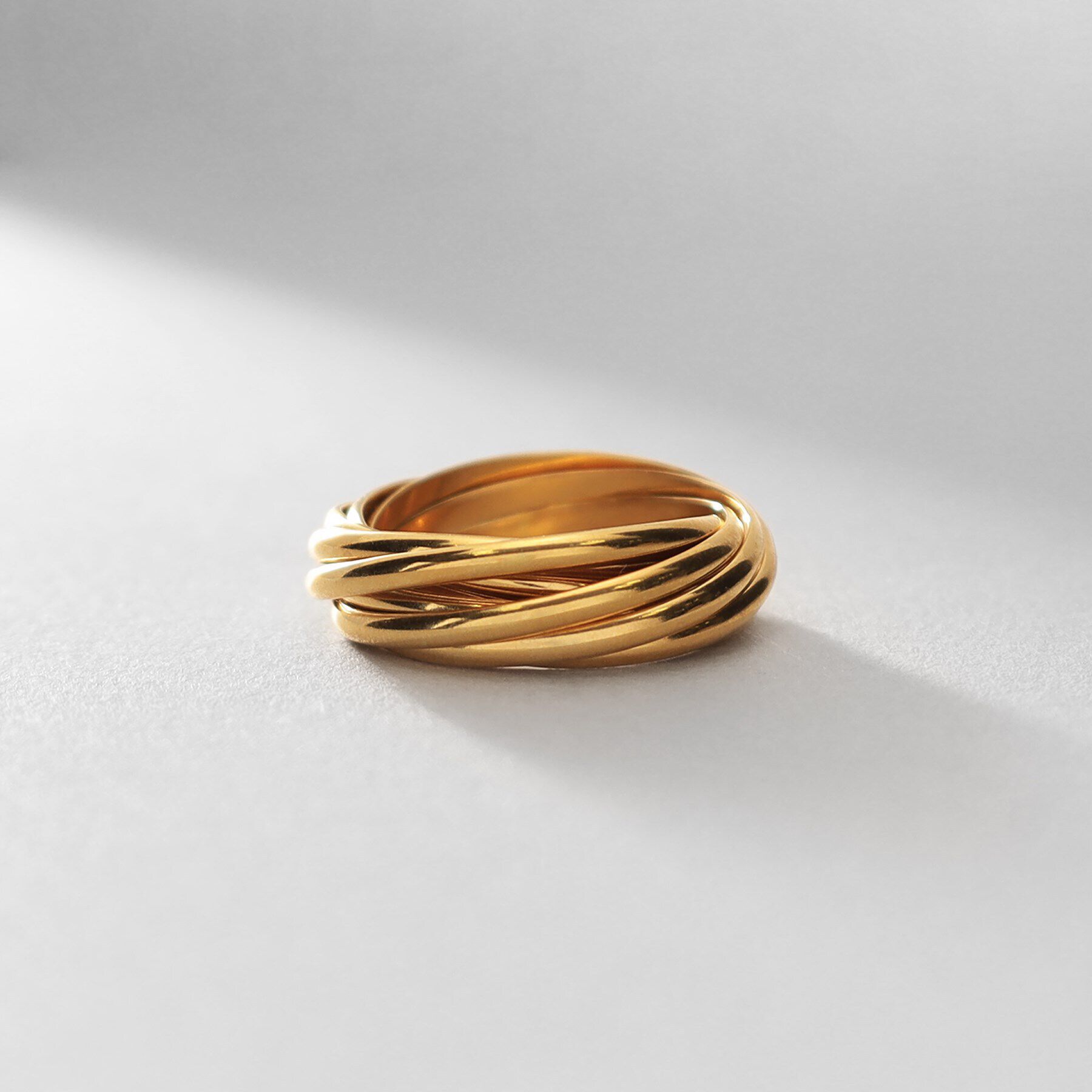 COCOSHNIK ONKITSCH「シルバー バンドリング 8レイヤーズ GP」|リング|