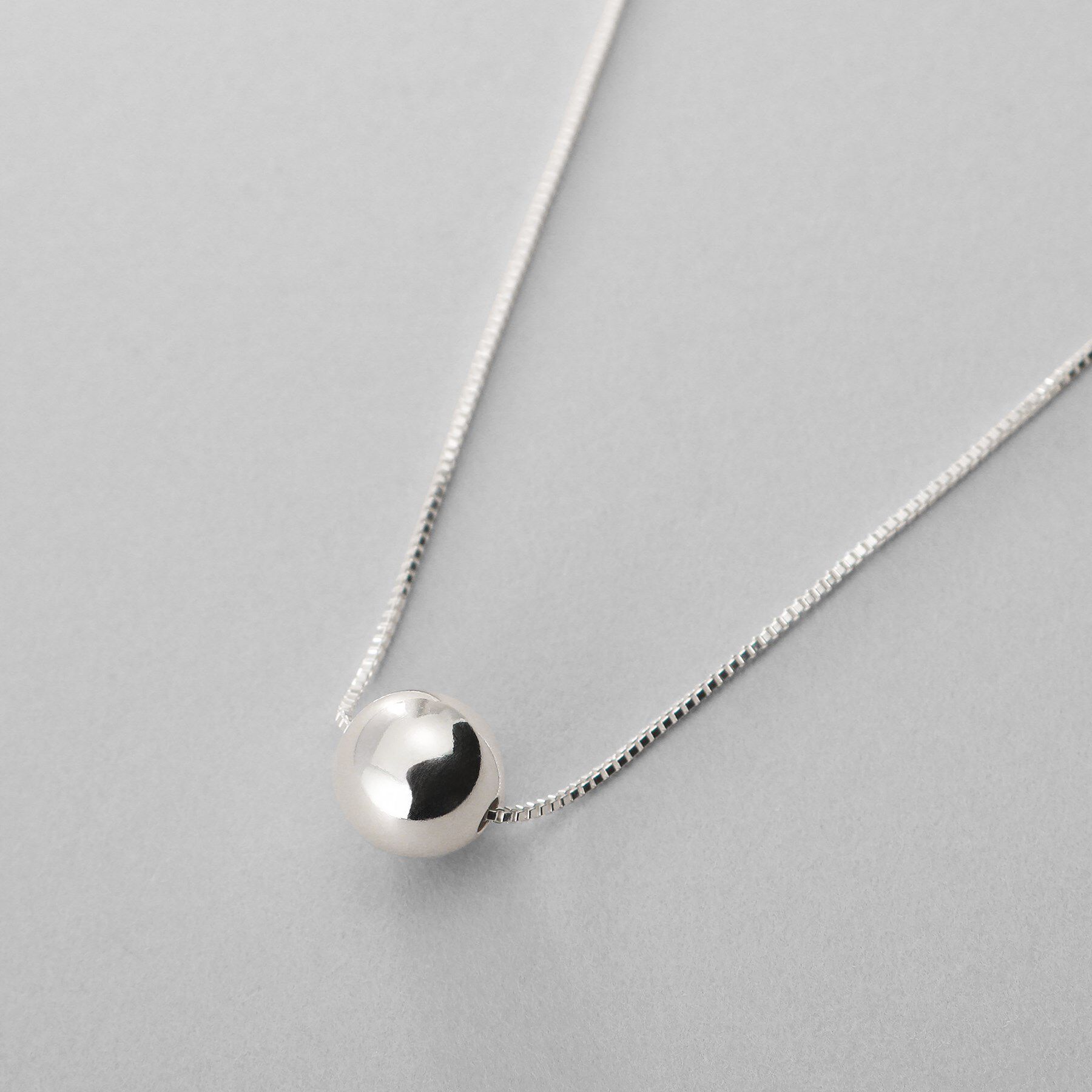 COCOSHNIK ONKITSCH「シルバー ホロウボール ネックレスS」|ネックレス|
