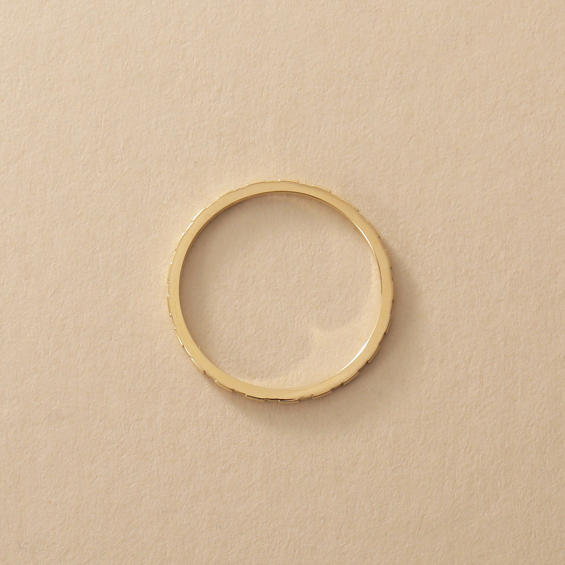 COCOSHNIK ONKITSCH「K10スキニーリング リニアタイル」|リング|