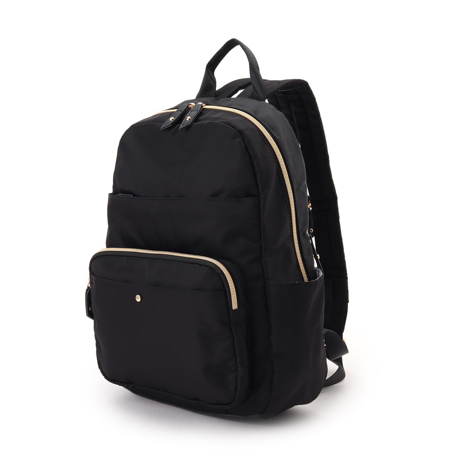 SHOO･LA･RUE「【撥水/背中ポケット】整理整頓できちゃうリュック」|リュック|ブラック(519)