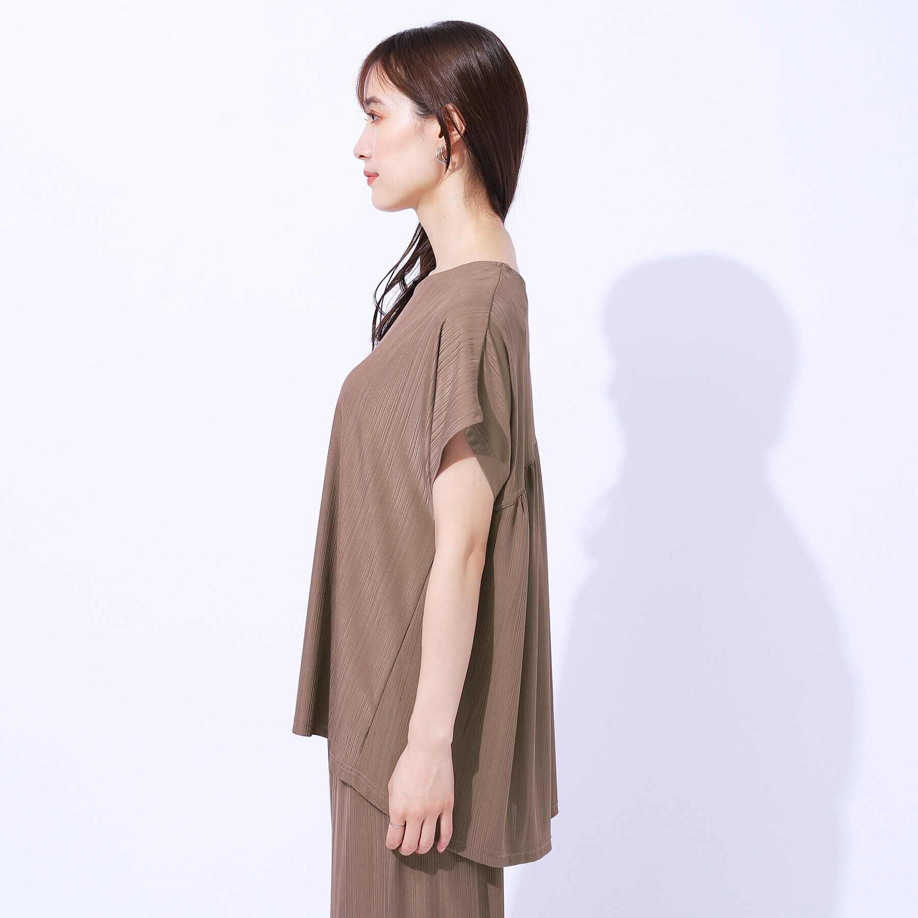 SHOO･LA･RUE「【セットアップ可】フレンチスリーブTシャツ」|Tシャツ・カットソー|