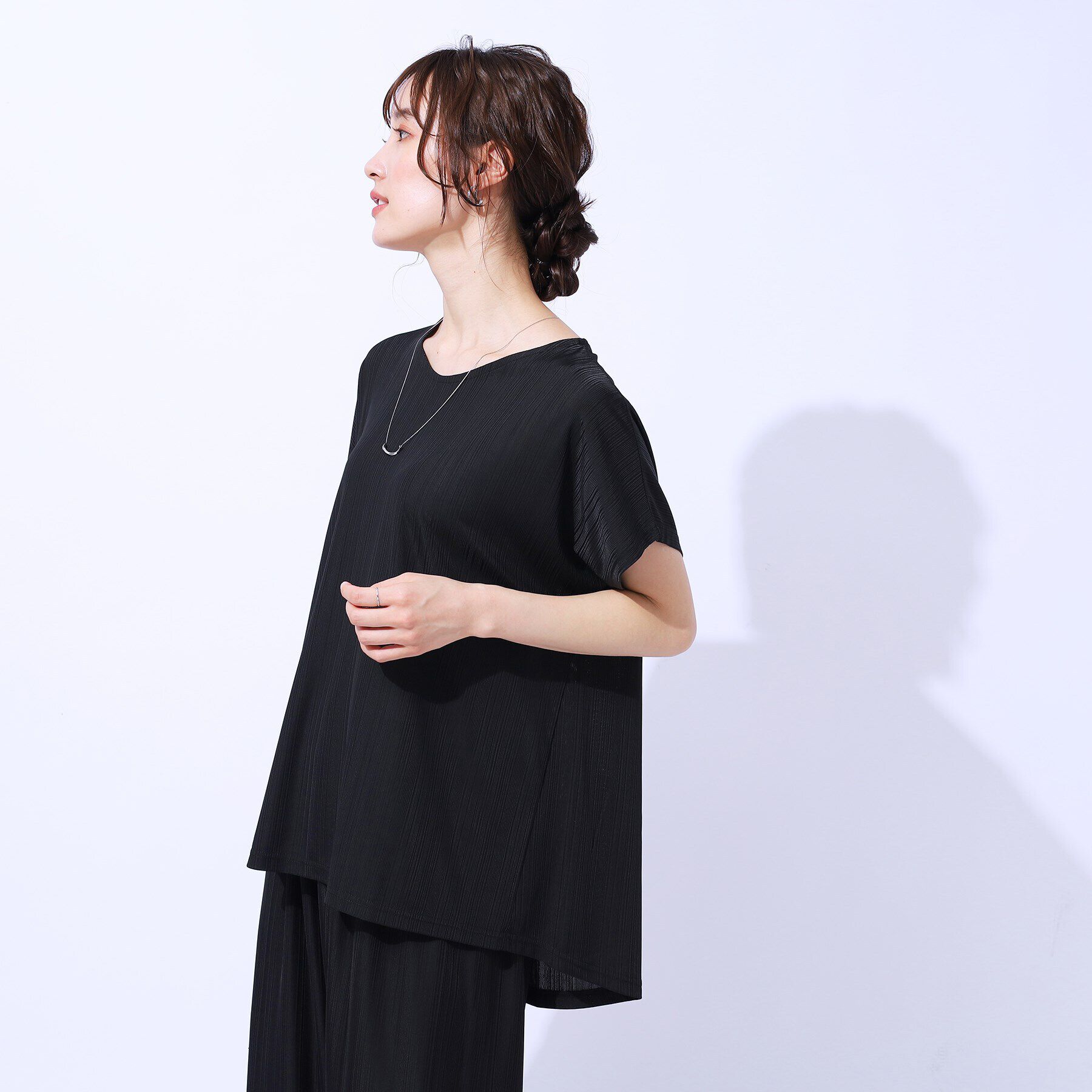 SHOO･LA･RUE「【セットアップ可】フレンチスリーブTシャツ」|Tシャツ・カットソー|